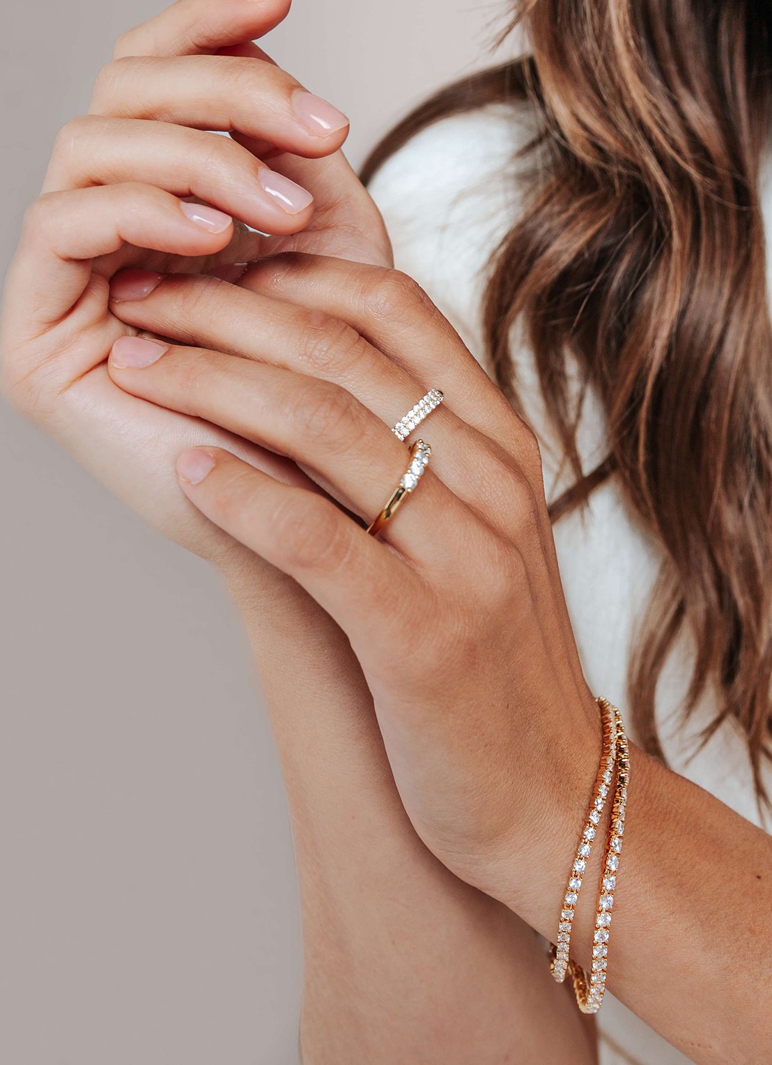 TI SENTO - Milano Ring verguld 12366ZY - voorkant 4 goud