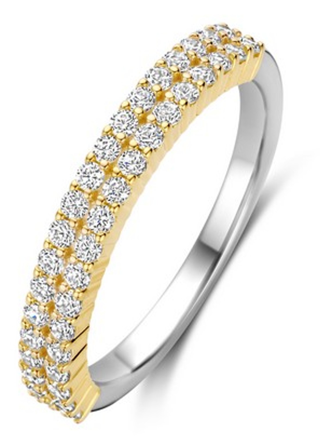 TI SENTO - Milano Ring verguld 12366ZY - voorkant 5 goud