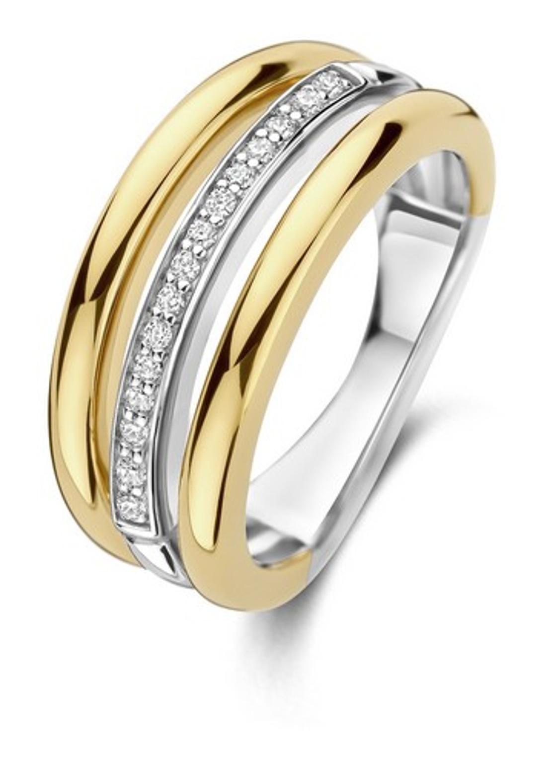 TI SENTO - Milano Ring verguld 12369ZY - voorkant 4 goud