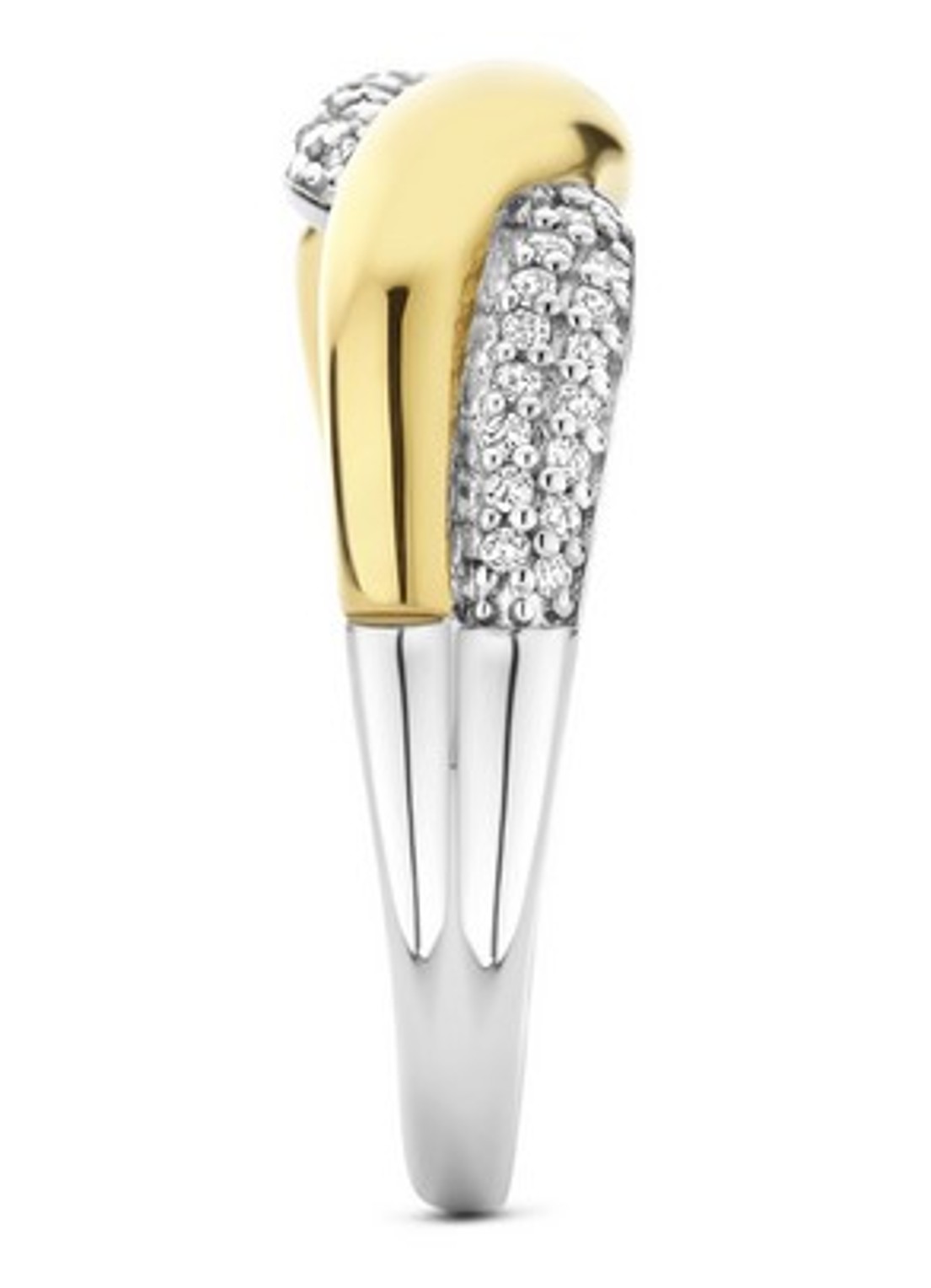 TI SENTO - Milano Ring verguld 12370ZY - detail goud
