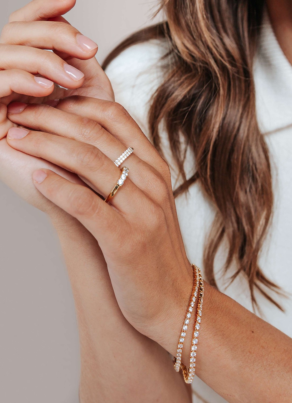 TI SENTO - Milano Ring verguld 12381ZY - voorkant 4 goud