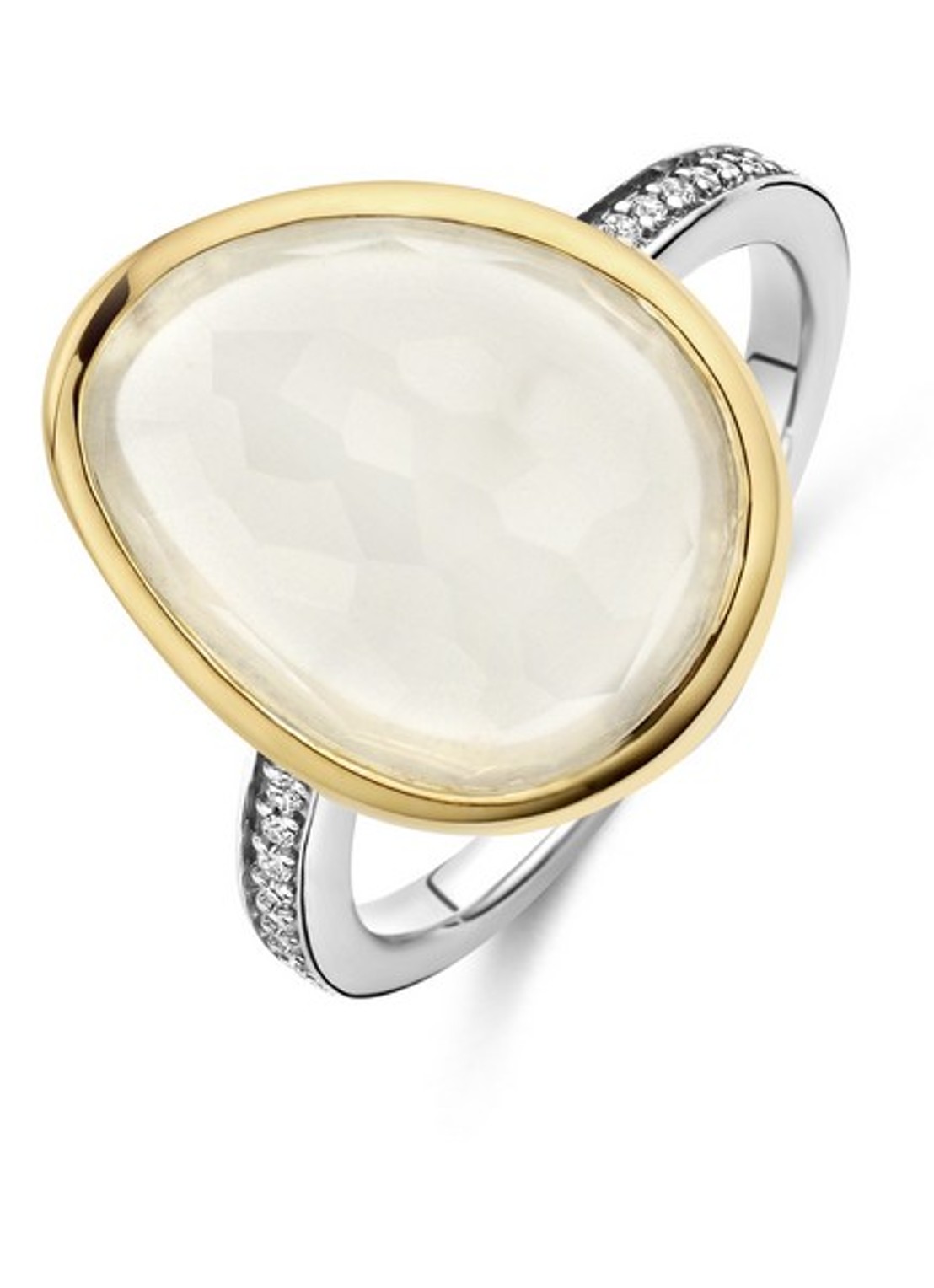 TI SENTO - Milano Ring verguld 12386MW - voorkant 2 goud