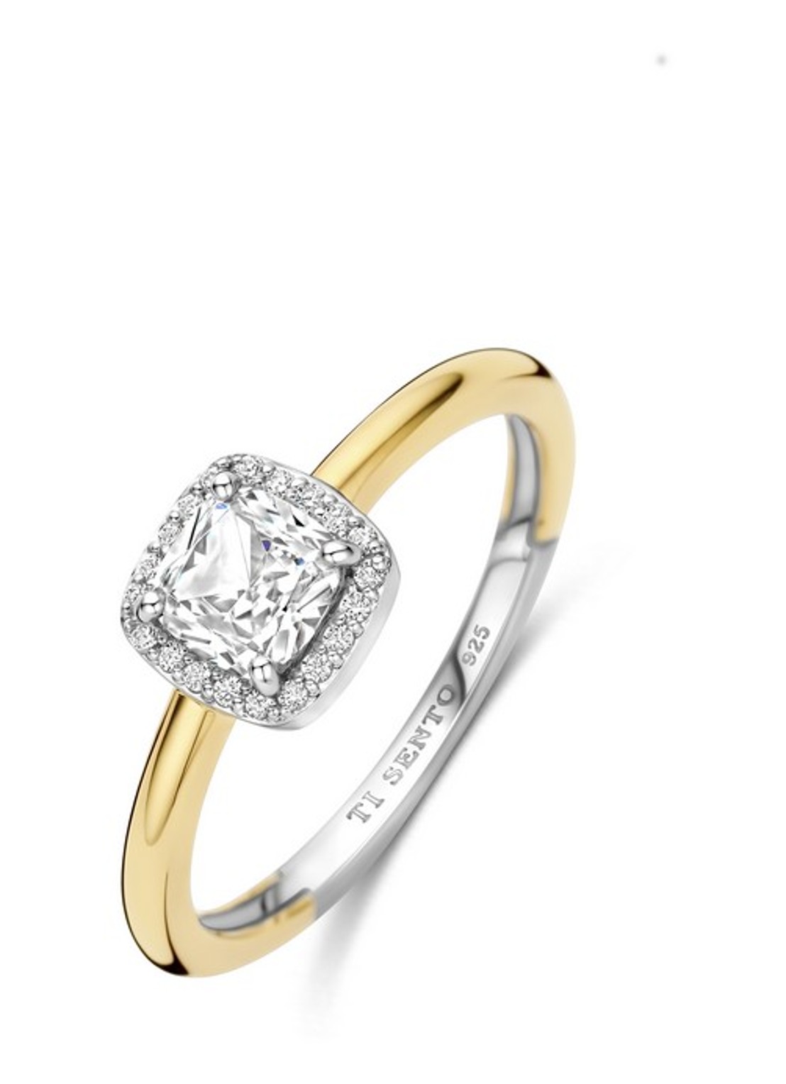 TI SENTO - Milano Ring verguld 12388ZY - voorkant 5 goud