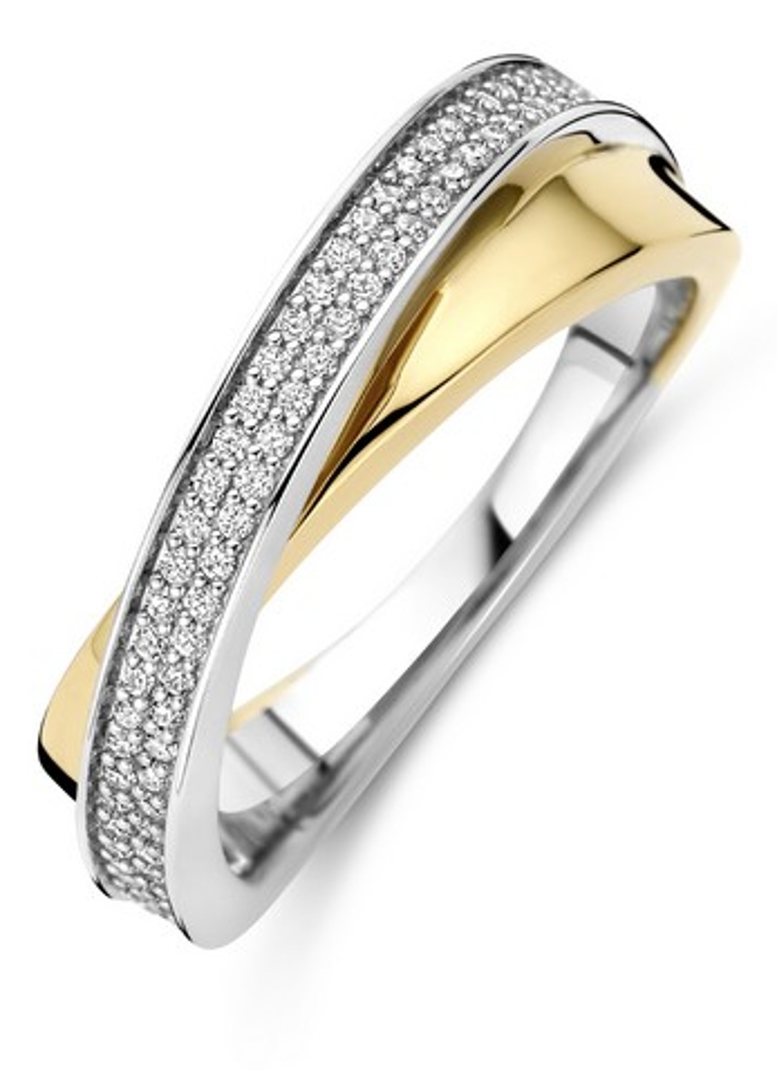 TI SENTO - Milano Ring verguld 12395ZY - voorkant 5 goud