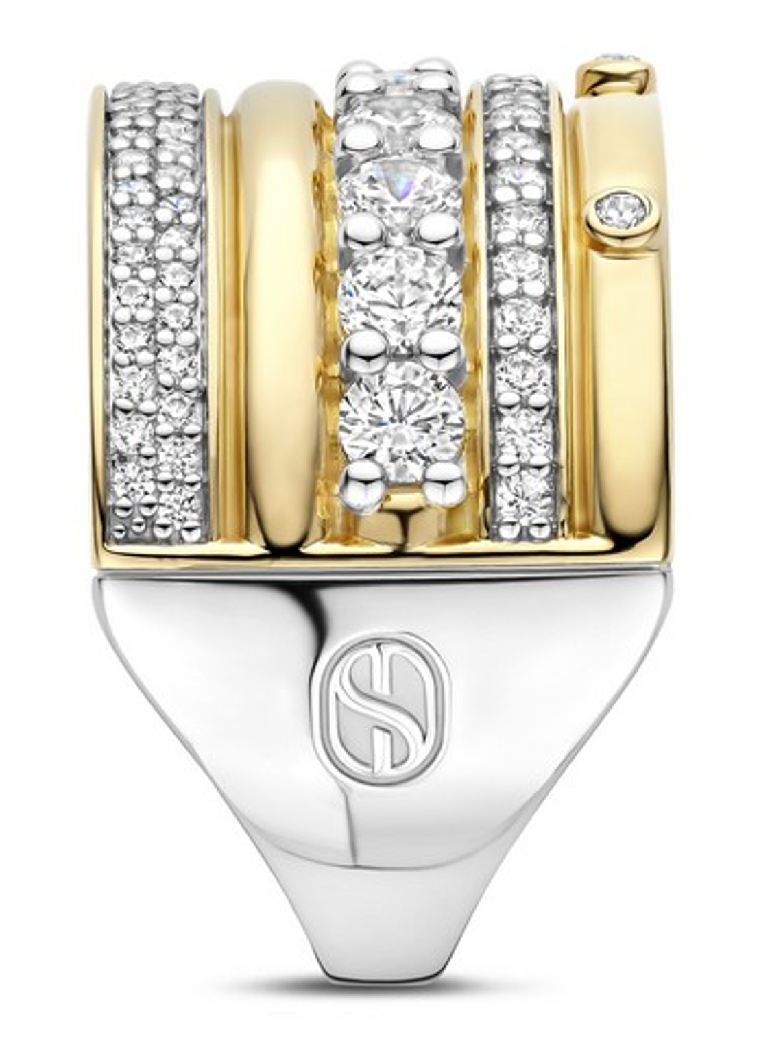 TI SENTO - Milano Ring verguld 12396ZY - detail goud