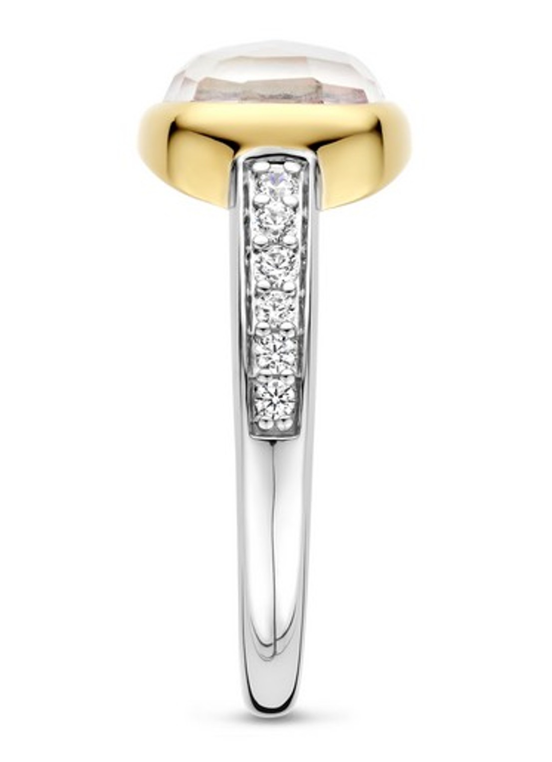 TI SENTO - Milano Ring verguld 12398MW - detail goud