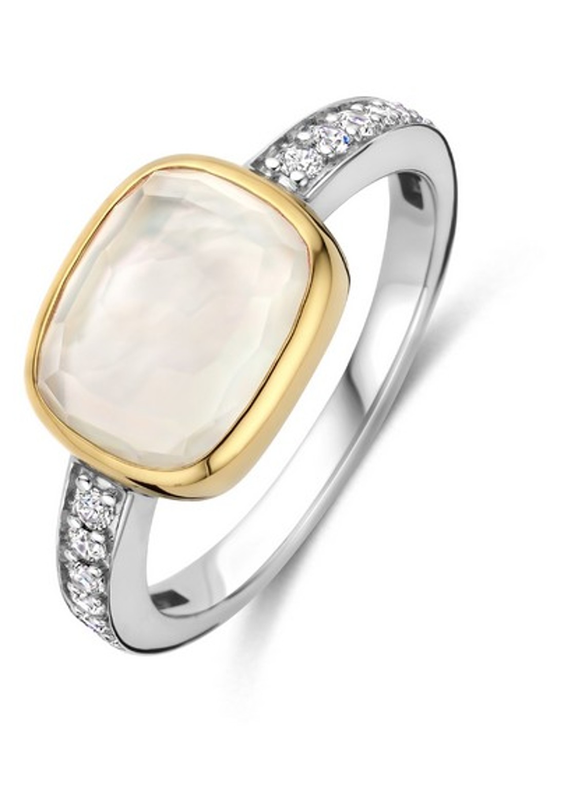TI SENTO - Milano Ring verguld 12398MW - voorkant 4 goud