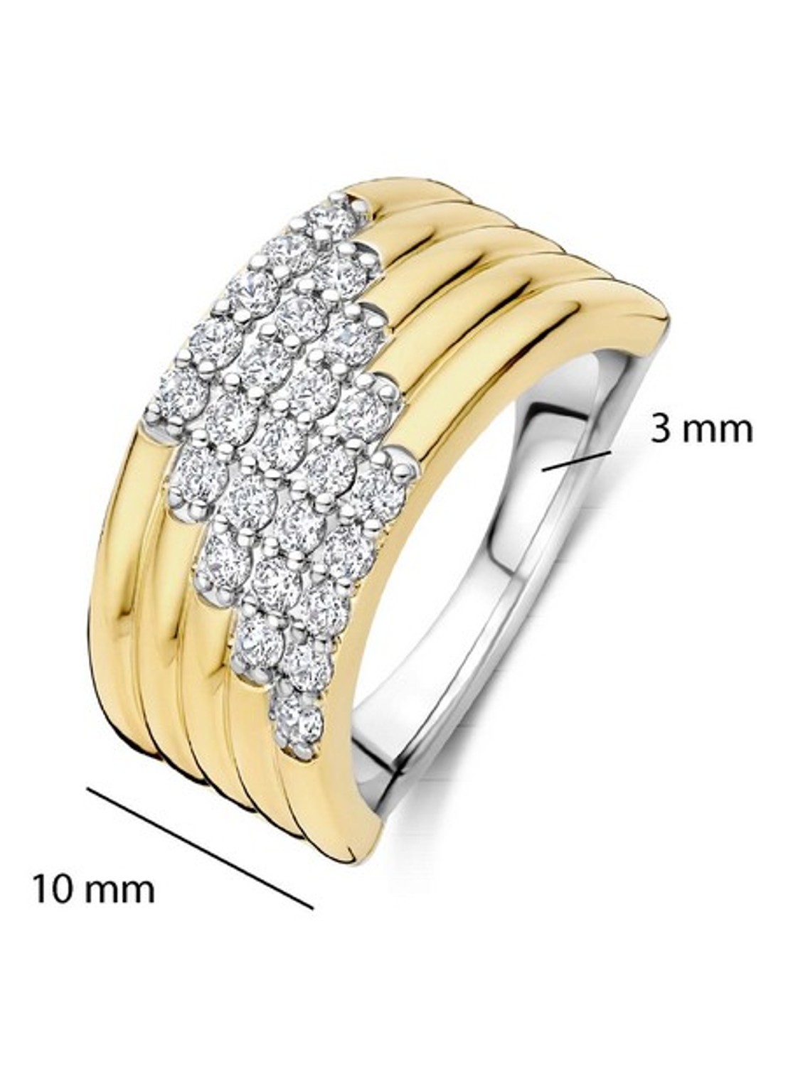 TI SENTO - Milano Ring verguld 12410ZY - detail 5 goud