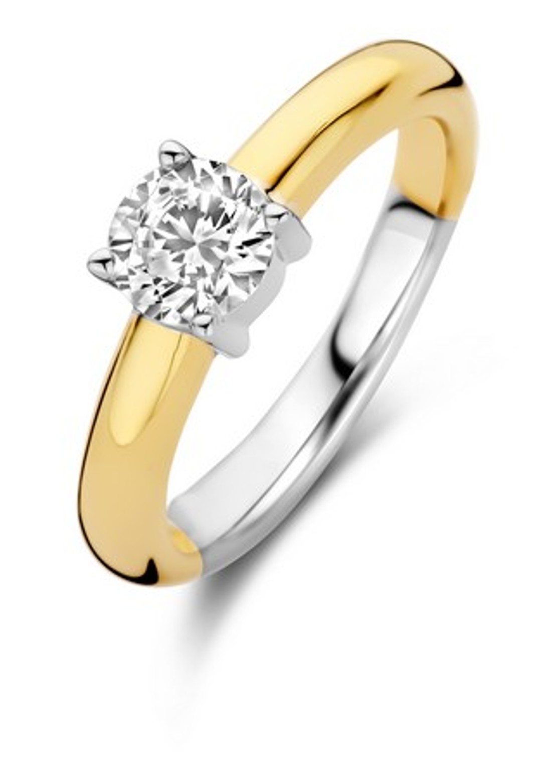 TI SENTO - Milano Ring verguld 1463ZY - voorkant goud