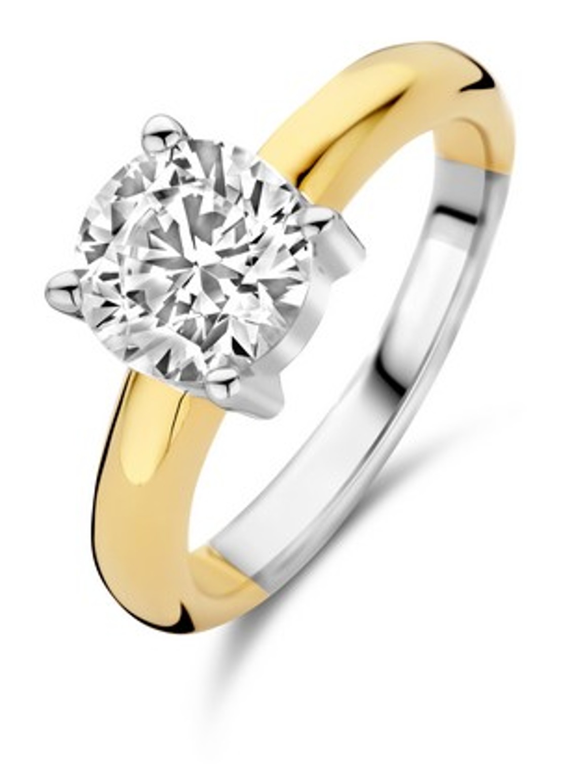 TI SENTO - Milano Ring verguld 1464ZY - voorkant 2 goud