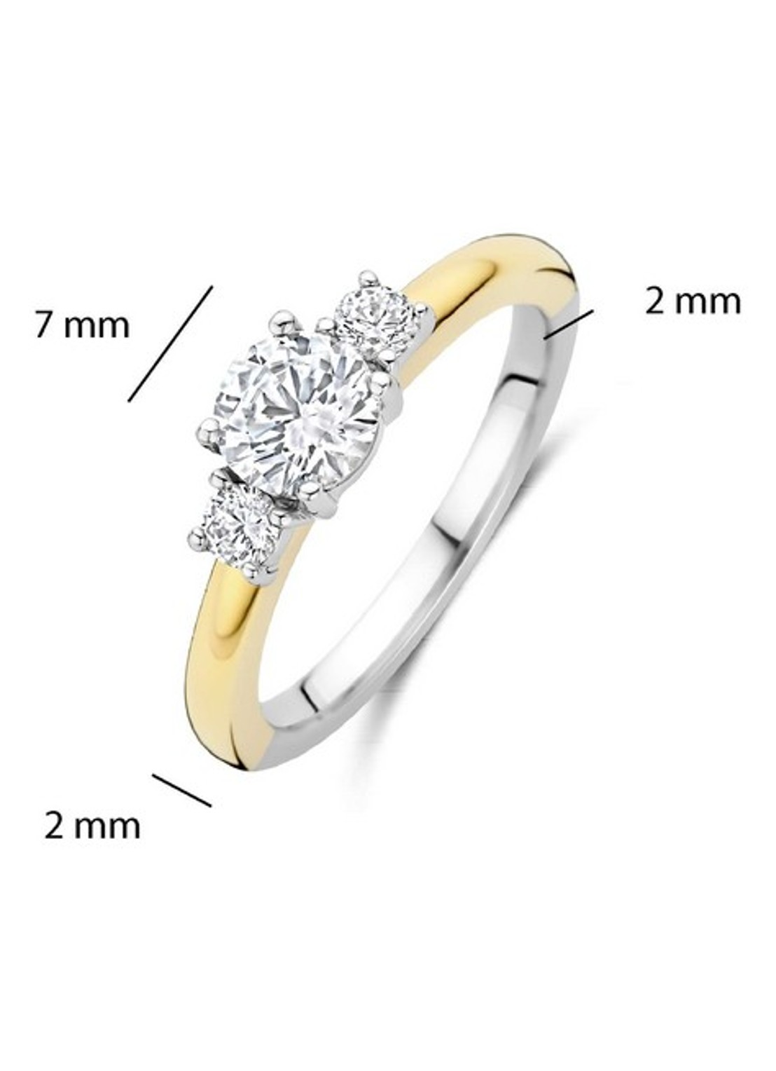 TI SENTO - Milano Ring verguld 1796ZY - detail 5 goud