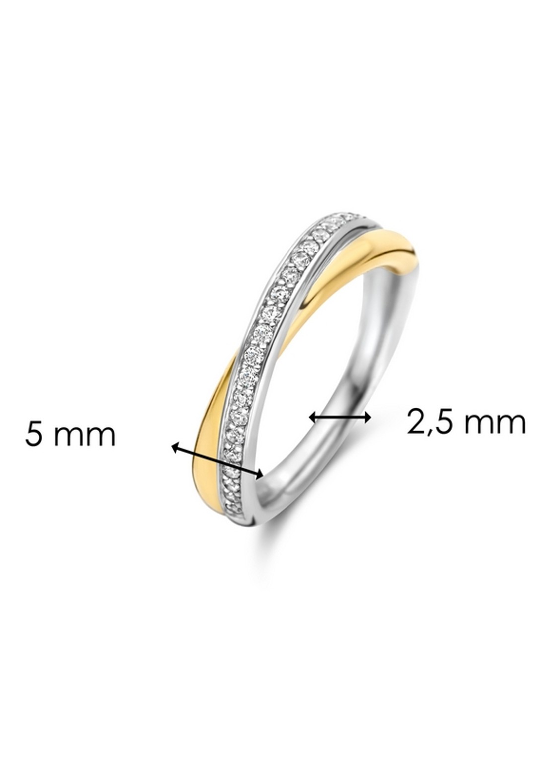 TI SENTO - Milano Ring verguld 1953ZY - detail 3 goud