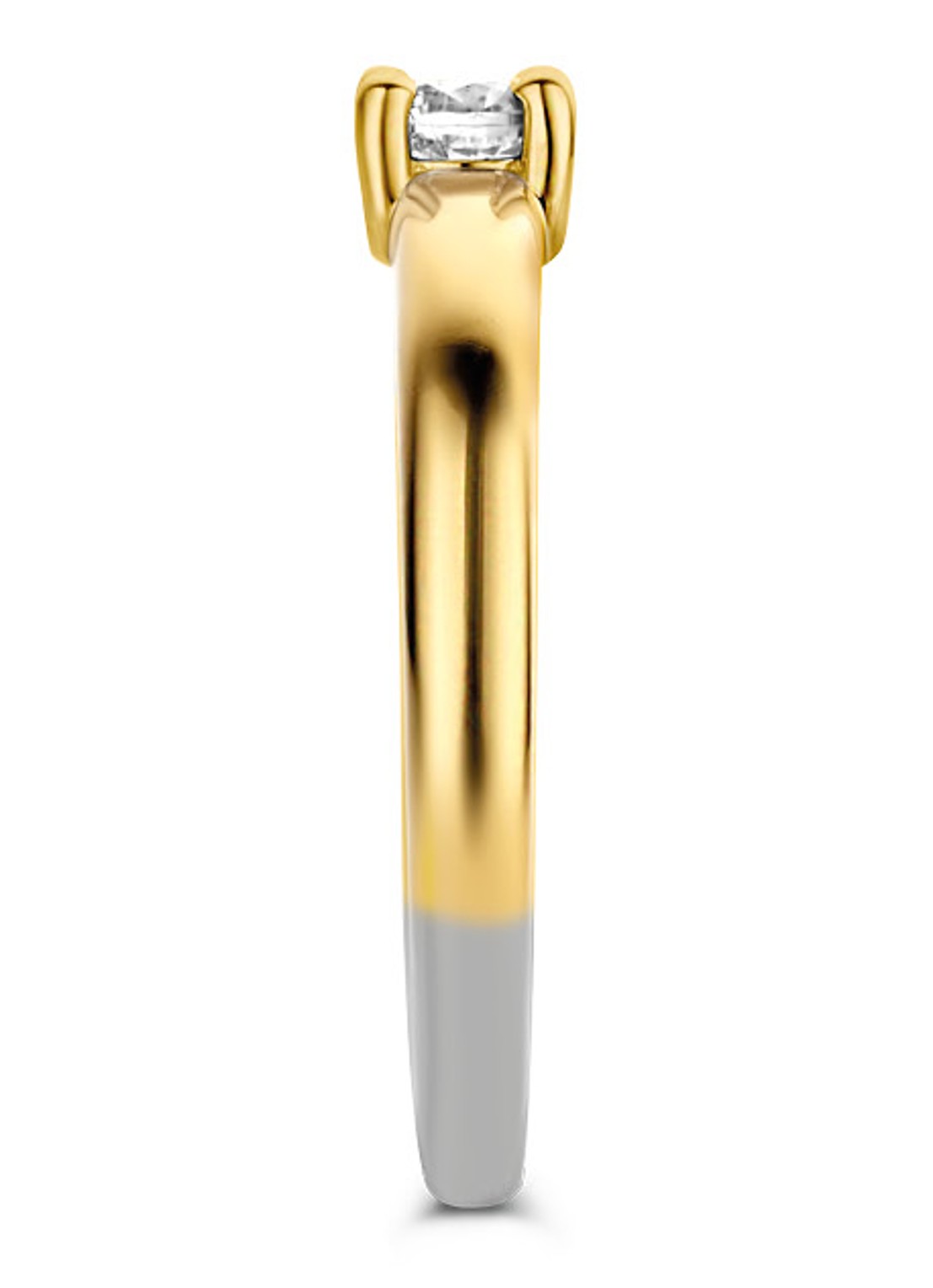 TI SENTO - Milano Ring verguld met zirkonia 12212ZY - detail goud