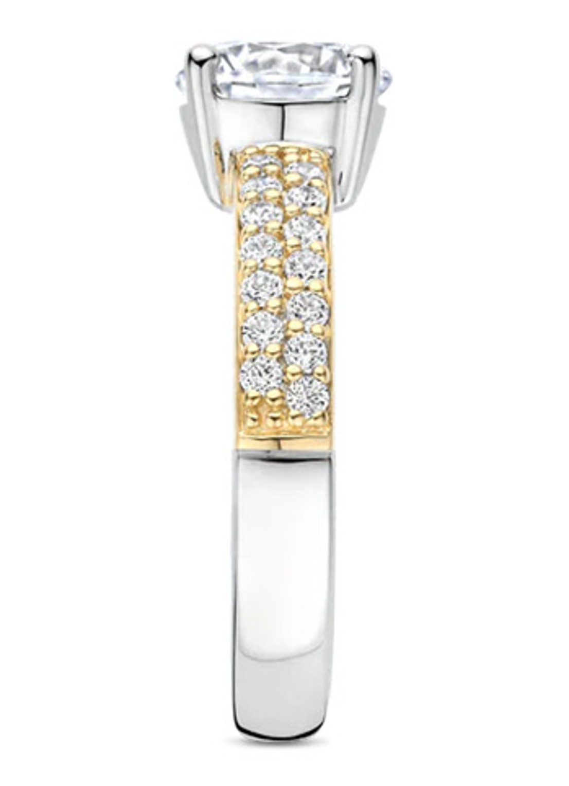 TI SENTO - Milano Ring verguld met zirkonia 1737ZY - detail 2 goud