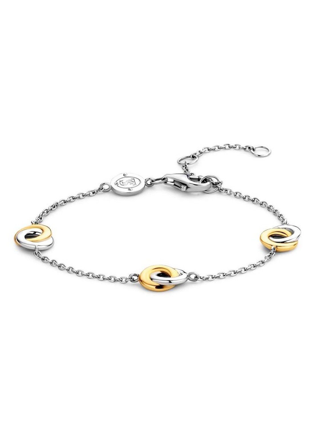 TI SENTO - Milano Schakelarmband verguld 2925SY - voorkant 4 zilver