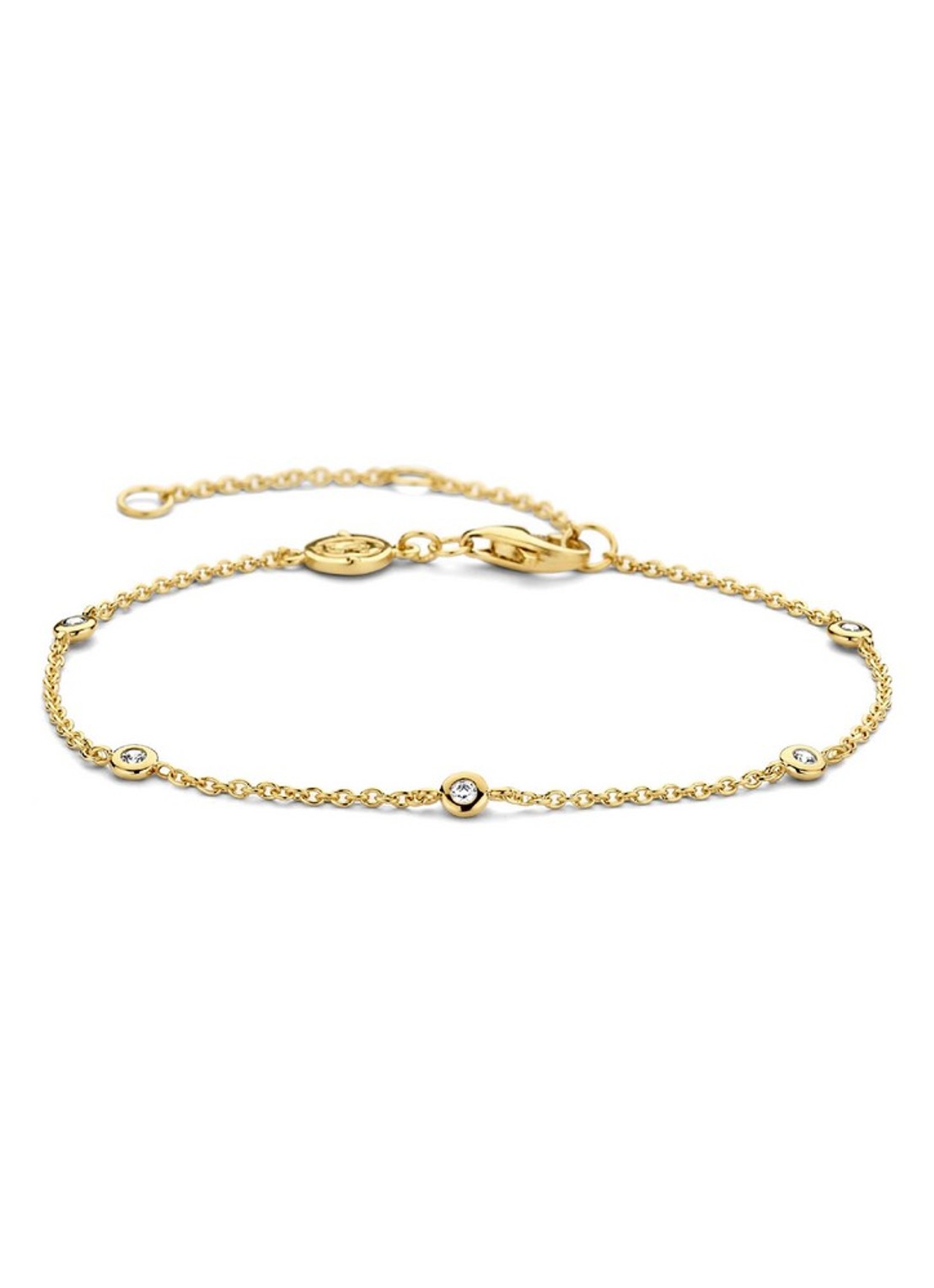 TI SENTO - Milano Schakelarmband verguld 2974ZY - voorkant goud