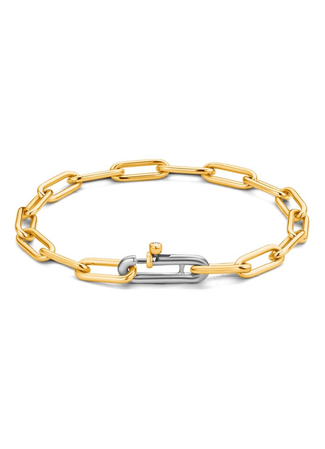 TI SENTO - Milano Schakelarmband verguld 4859SY - voorkant goud