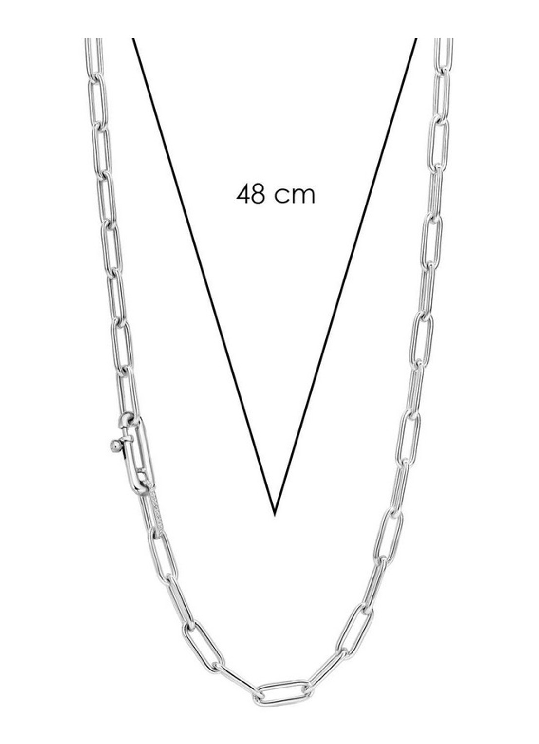 TI SENTO - Milano Schakelketting van zilver 3947ZI - detail 2 undefined