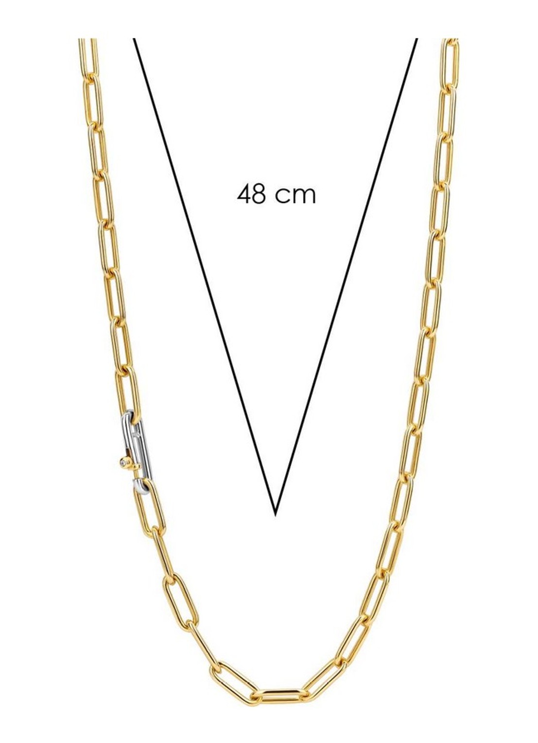 TI SENTO - Milano Schakelketting verguld 3947SY  - detail 4 goud