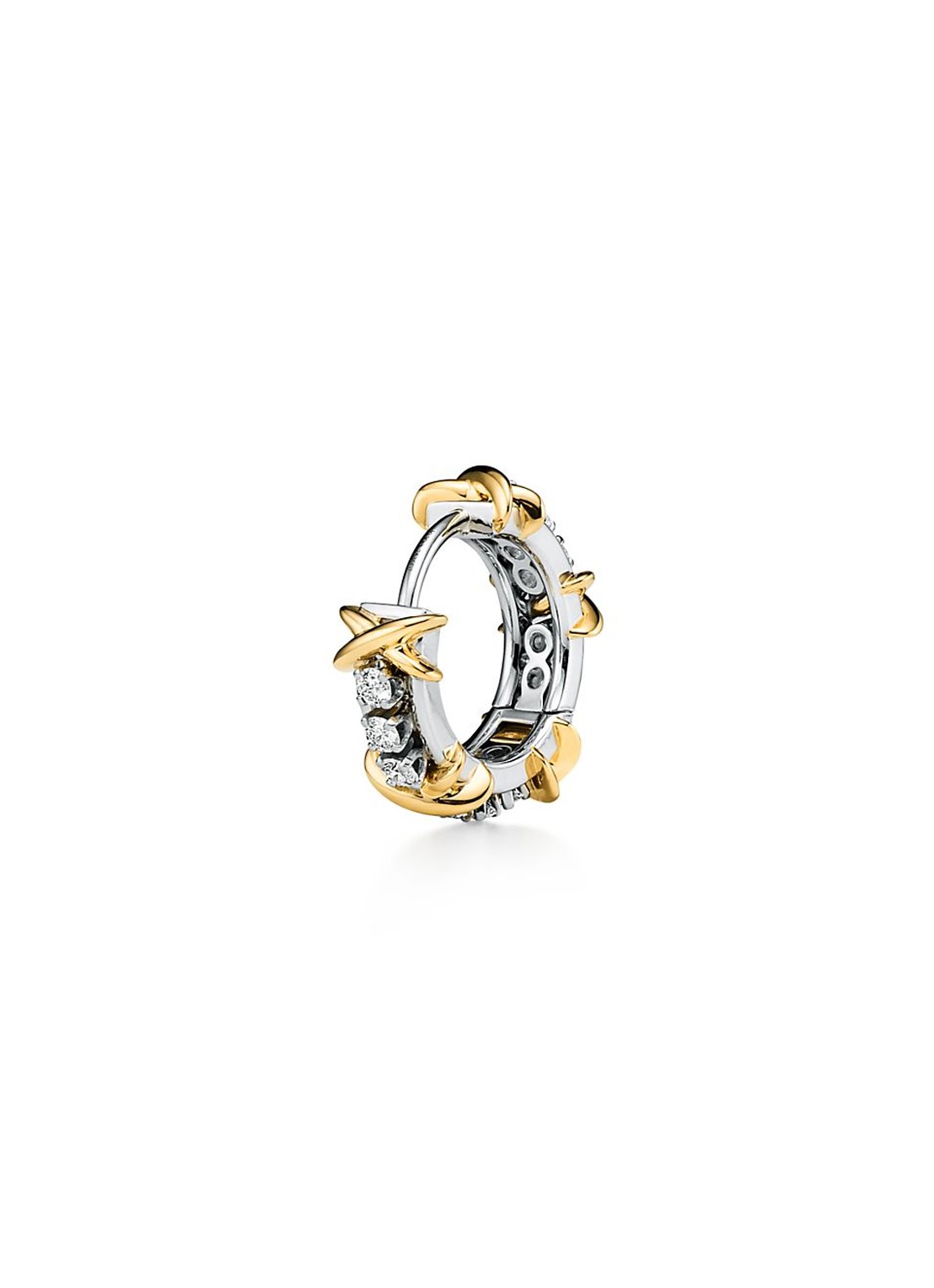 Tiffany & Co. 16 Stone oorringen van 18 karaat geel- en witgoud met diamant 82383 - detail undefined