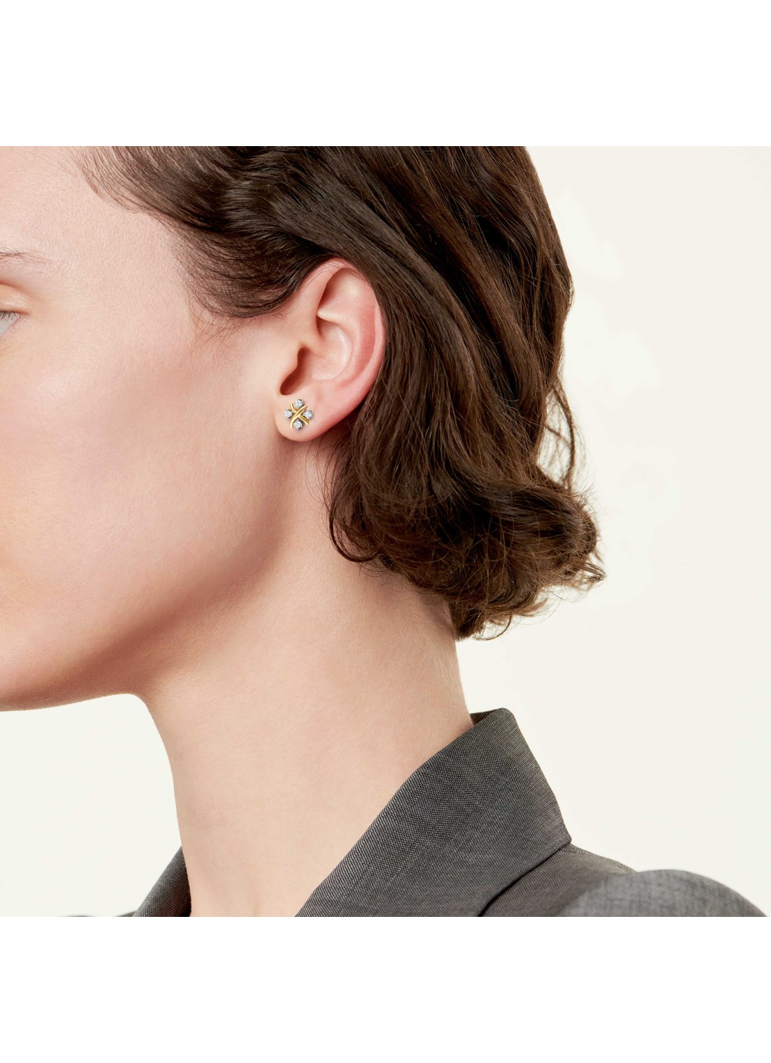Tiffany & Co. 16 Stone oorstekers van 18 karaat geelgoud met diamant 85118 - detail undefined