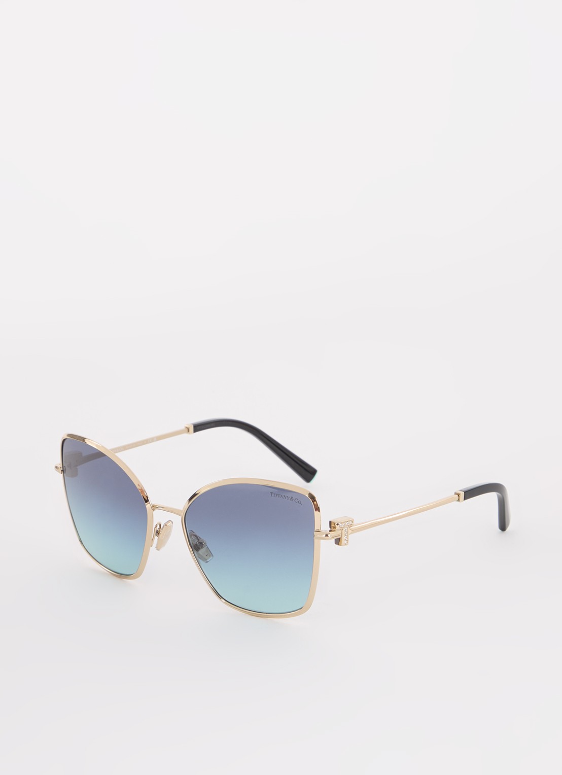 Tiffany & Co. Butterfly zonnebril TF3102B - voorkant 4 goud