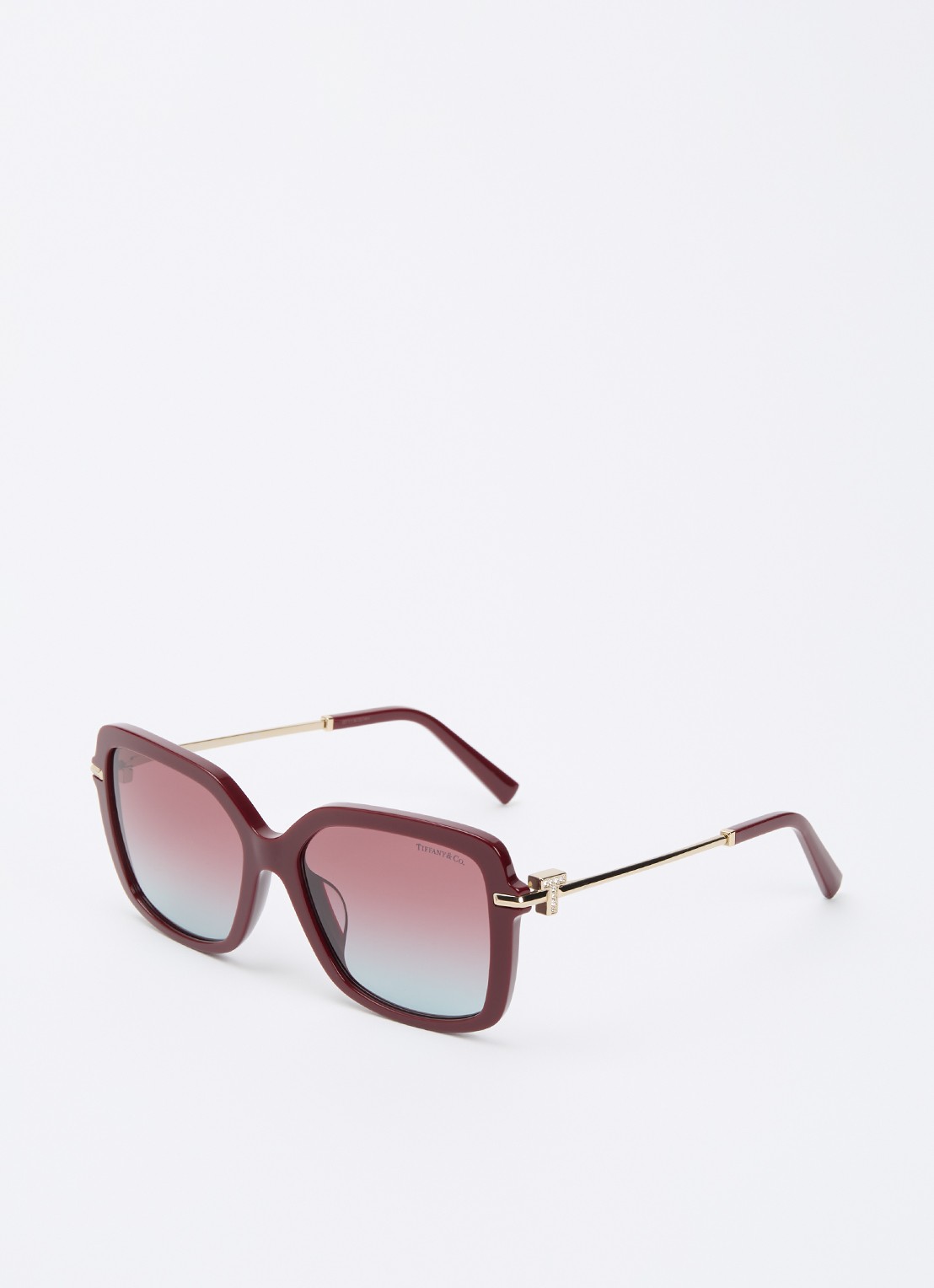 Tiffany & Co. Butterfly zonnebril TF4252B  - voorkant 4 donkerrood