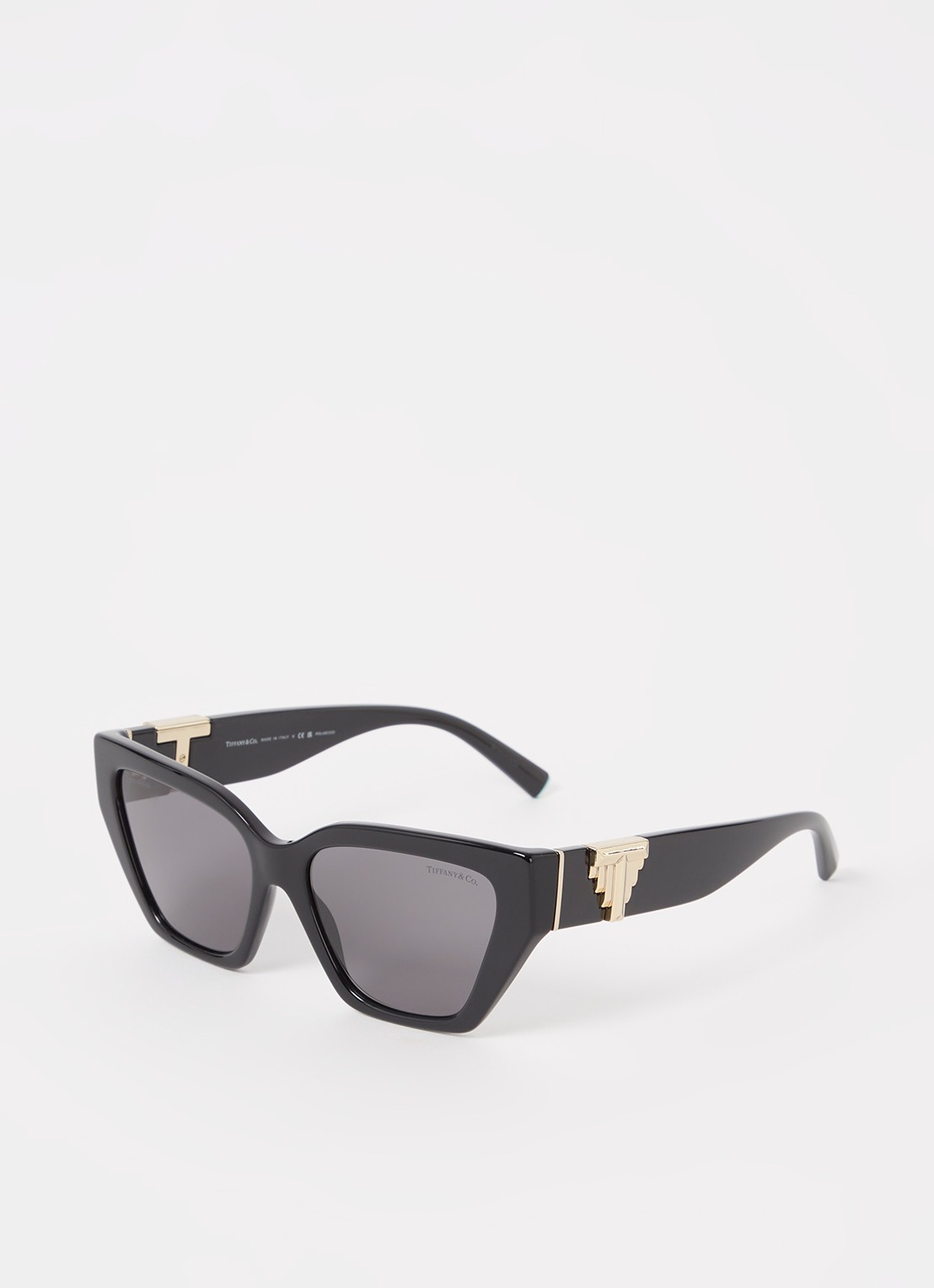 Tiffany & Co. Cat Eye zonnebril gepolariseerd TF4218 - voorkant zwart
