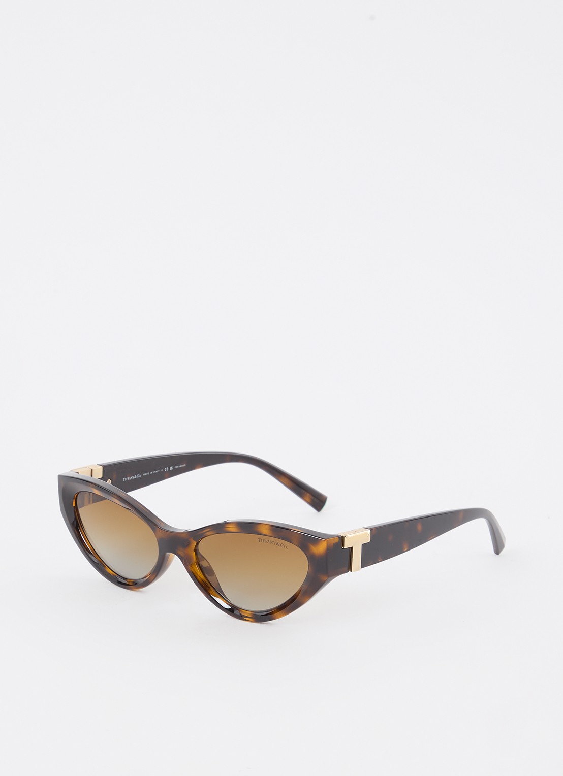 Tiffany & Co. Cat Eye zonnebril gepolariseerd TF4225U - voorkant 4 donkerbruin
