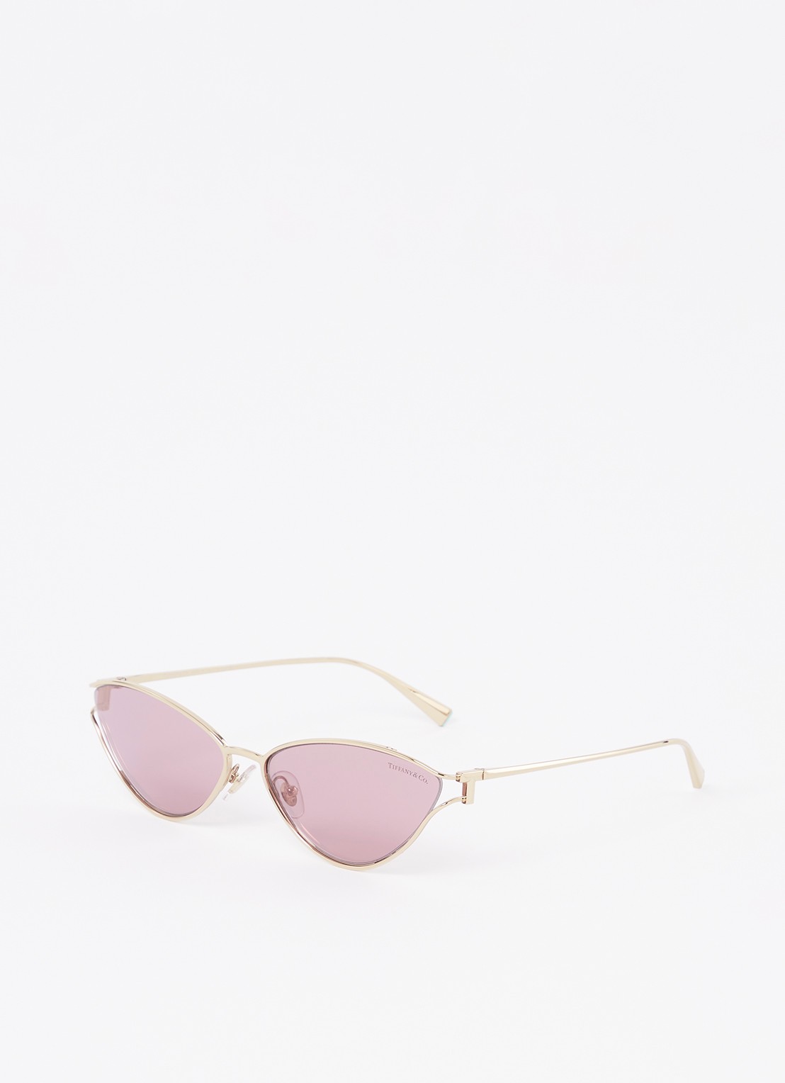 Tiffany & Co. Cat Eye zonnebril TF3095   - voorkant goud