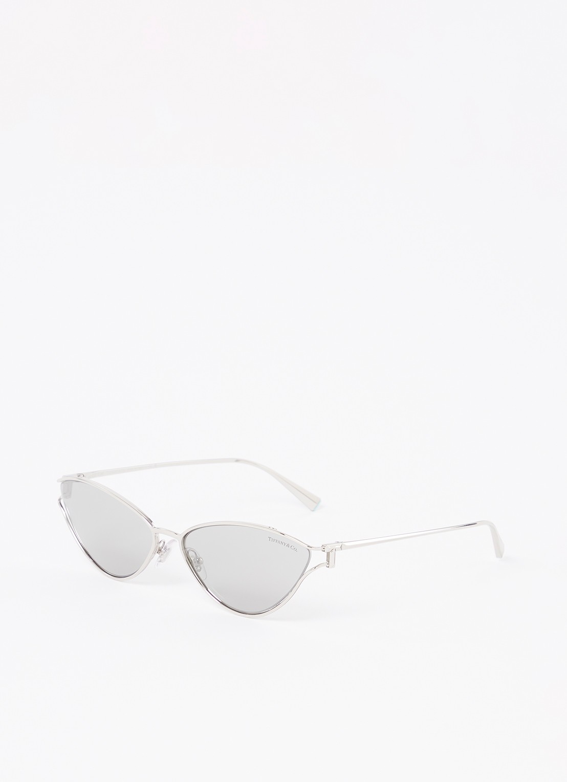 Tiffany & Co. Cat Eye zonnebril TF3095 - voorkant zilver