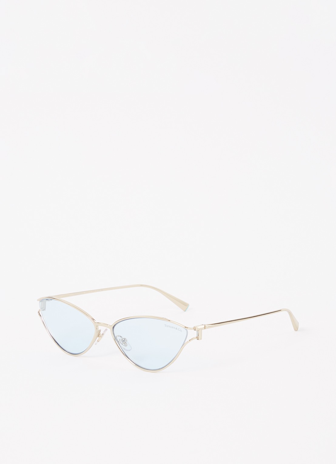 Tiffany & Co. Cat Eye zonnebril TF3095 - voorkant goud