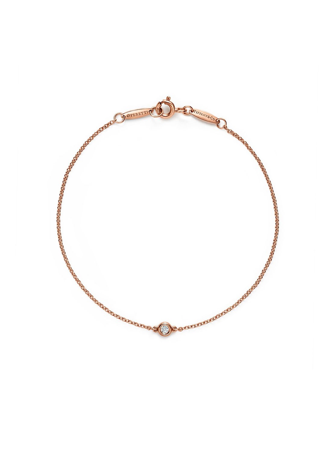 Tiffany & Co. Diamonds by the Yard schakelarmband van 18 karaat roségoud met diamant 68054 - voorkant 2 undefined