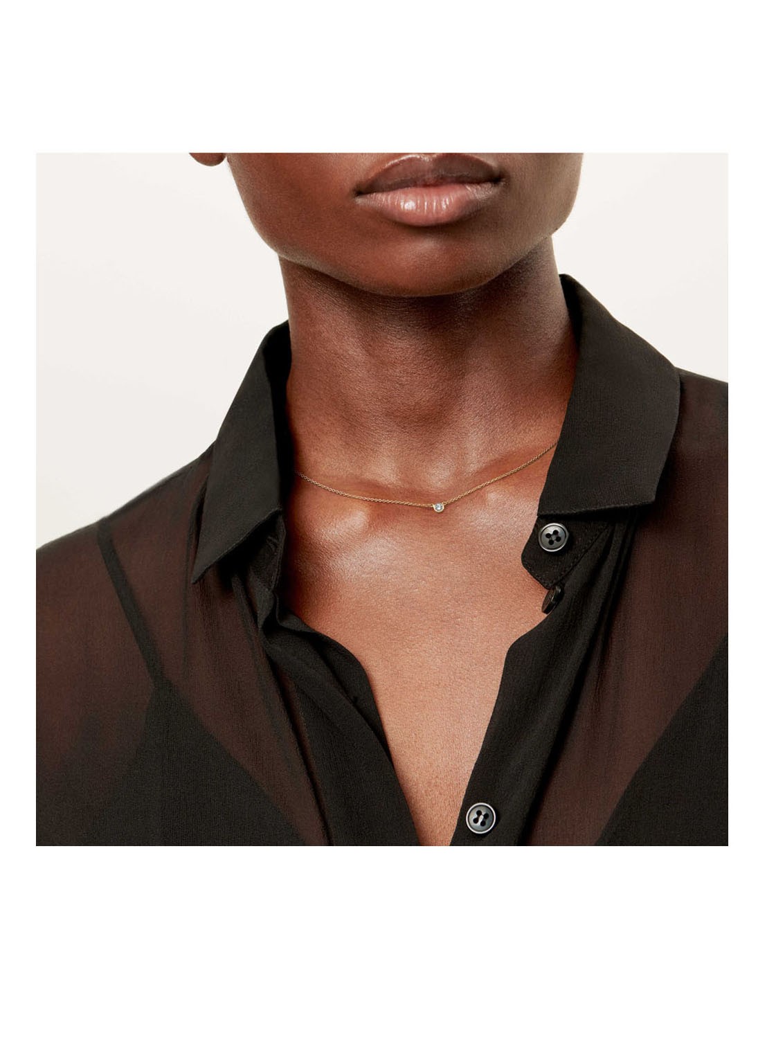 Tiffany & Co. Diamonds by the Yard Single ketting van 18 karaat geelgoud met diamant 50743 - detail undefined