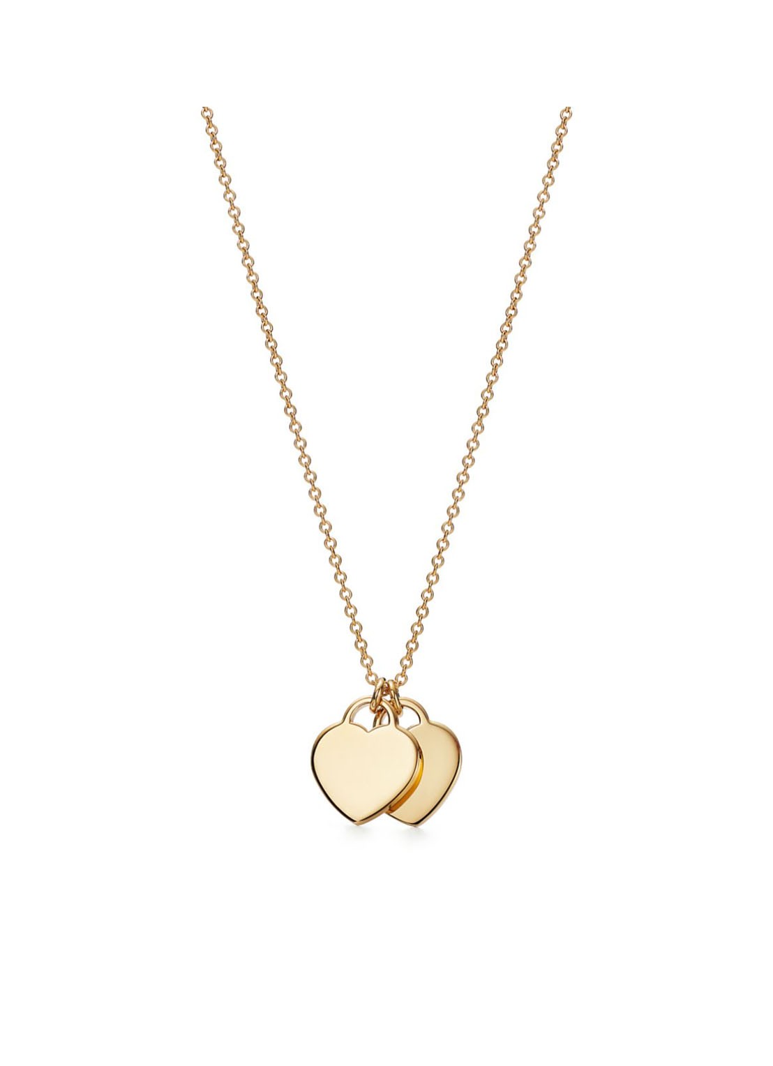 Tiffany & Co. Double Heart Tag Mini ketting van 18 karaat geelgoud  68411 - detail 2 undefined