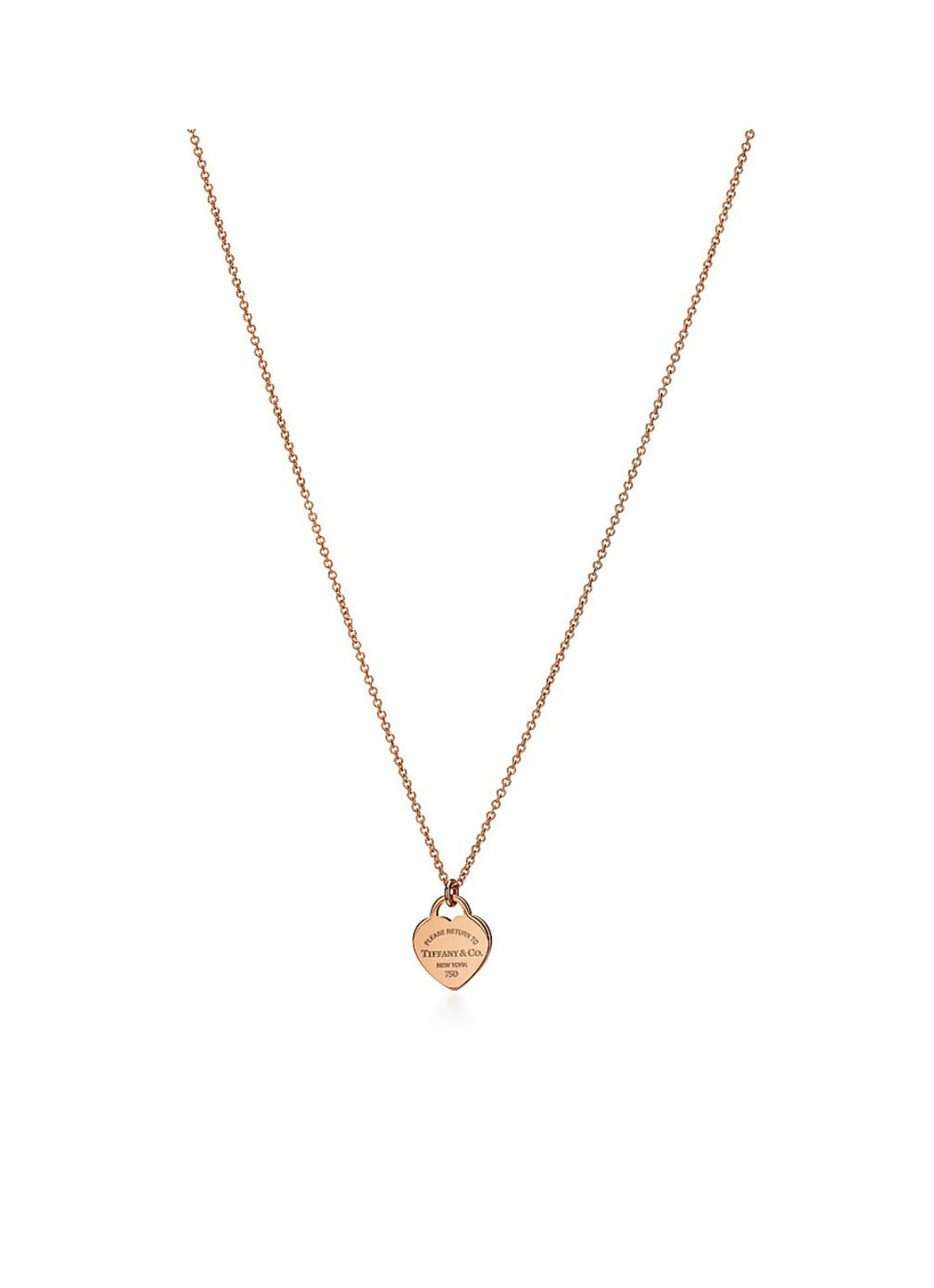 Tiffany & Co. Heart Tag Mini ketting van 18 karaat roségoud 77759 - voorkant 4 undefined
