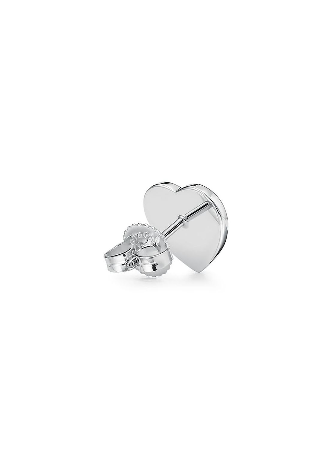 Tiffany & Co. Heart Tag Mini oorknopjes van sterling zilver met diamant 35749 - detail 2 undefined