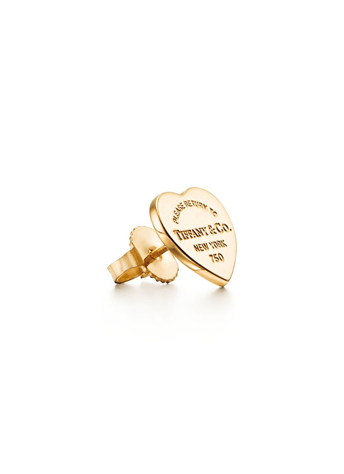 Tiffany & Co. Heart Tag Stud Mini oorknopjes van 18 karaat geelgoud 47961 - voorkant 4 undefined