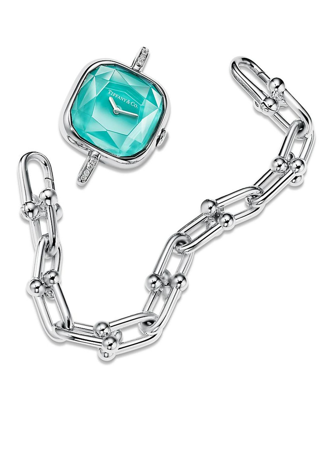 Tiffany & Co. Horloge van sterling zilver met diamant 81249 - detail 2 undefined