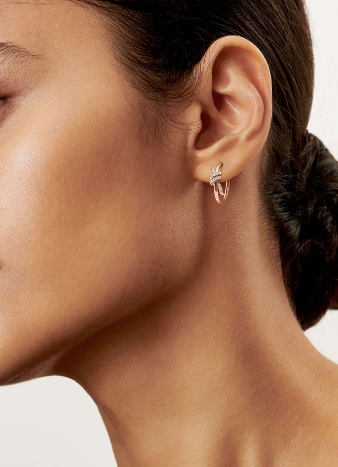 Tiffany & Co. Knot oorringen van 18 karaat roségoud met diamant 84883 - detail 5 undefined