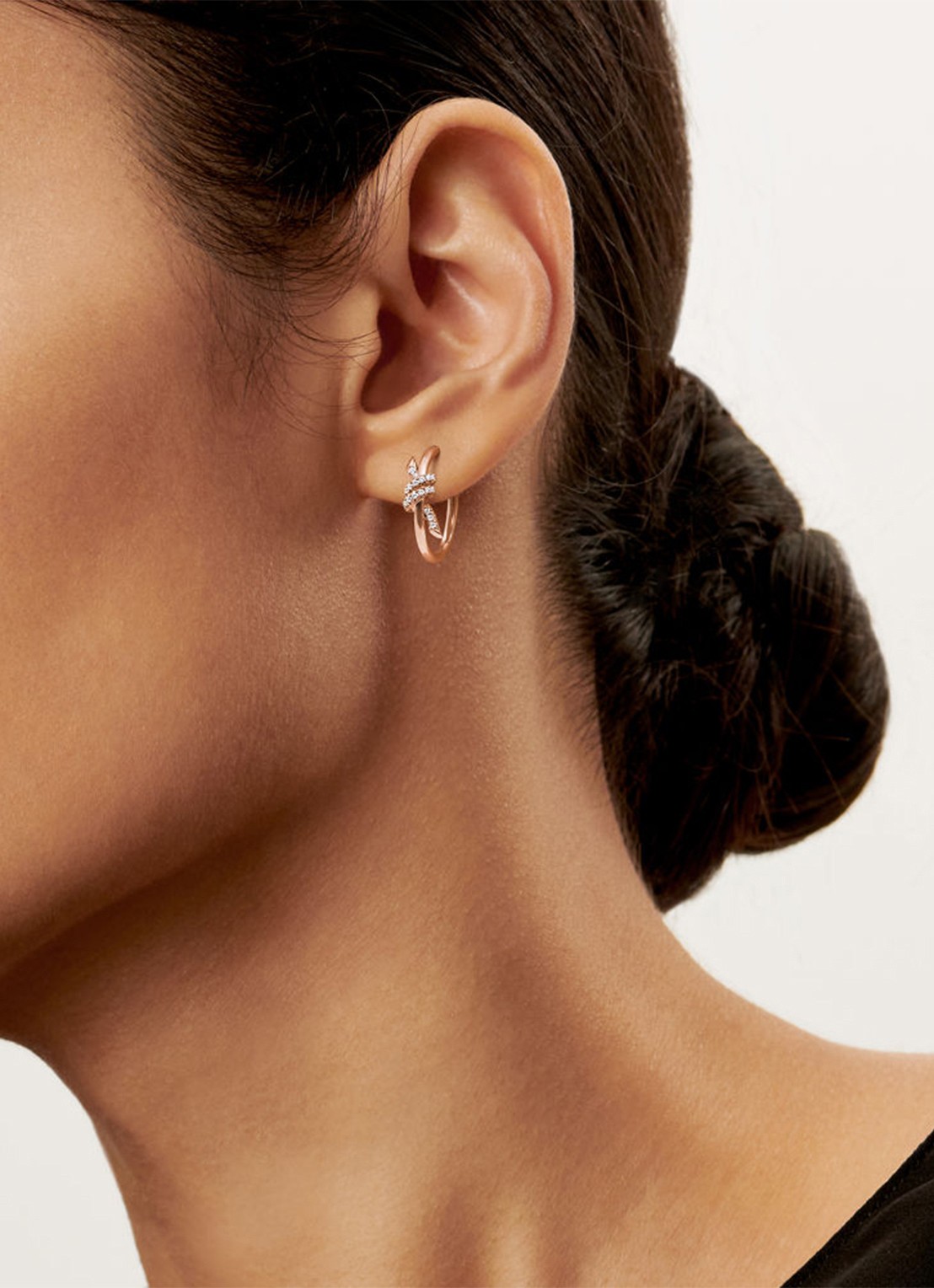 Tiffany & Co. Knot oorringen van 18 karaat roségoud met diamant 84883 - detail 7 undefined