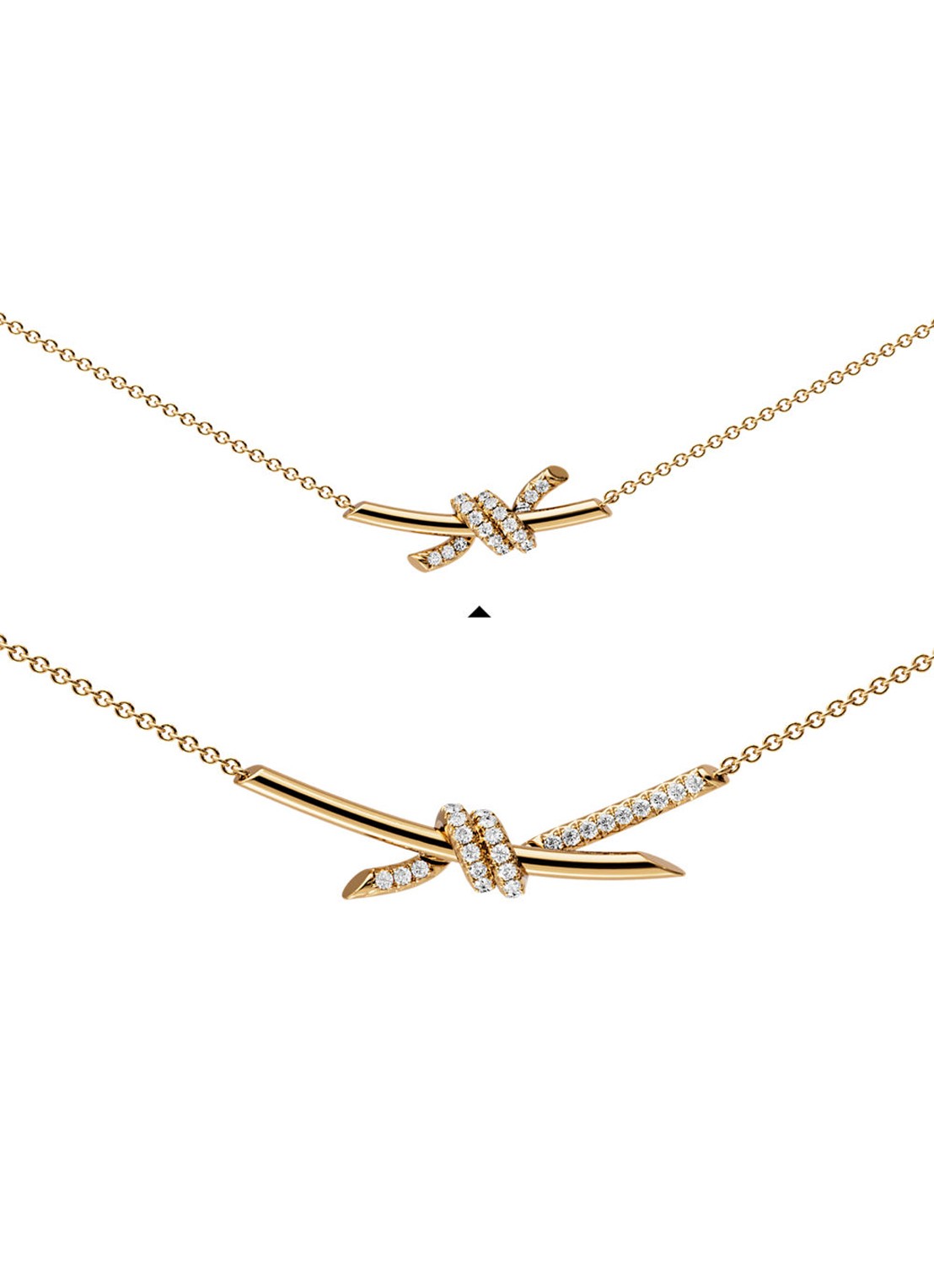 Tiffany & Co. Knot Small ketting van 18 karaat geelgoud met diamant 84882 - detail 3 undefined