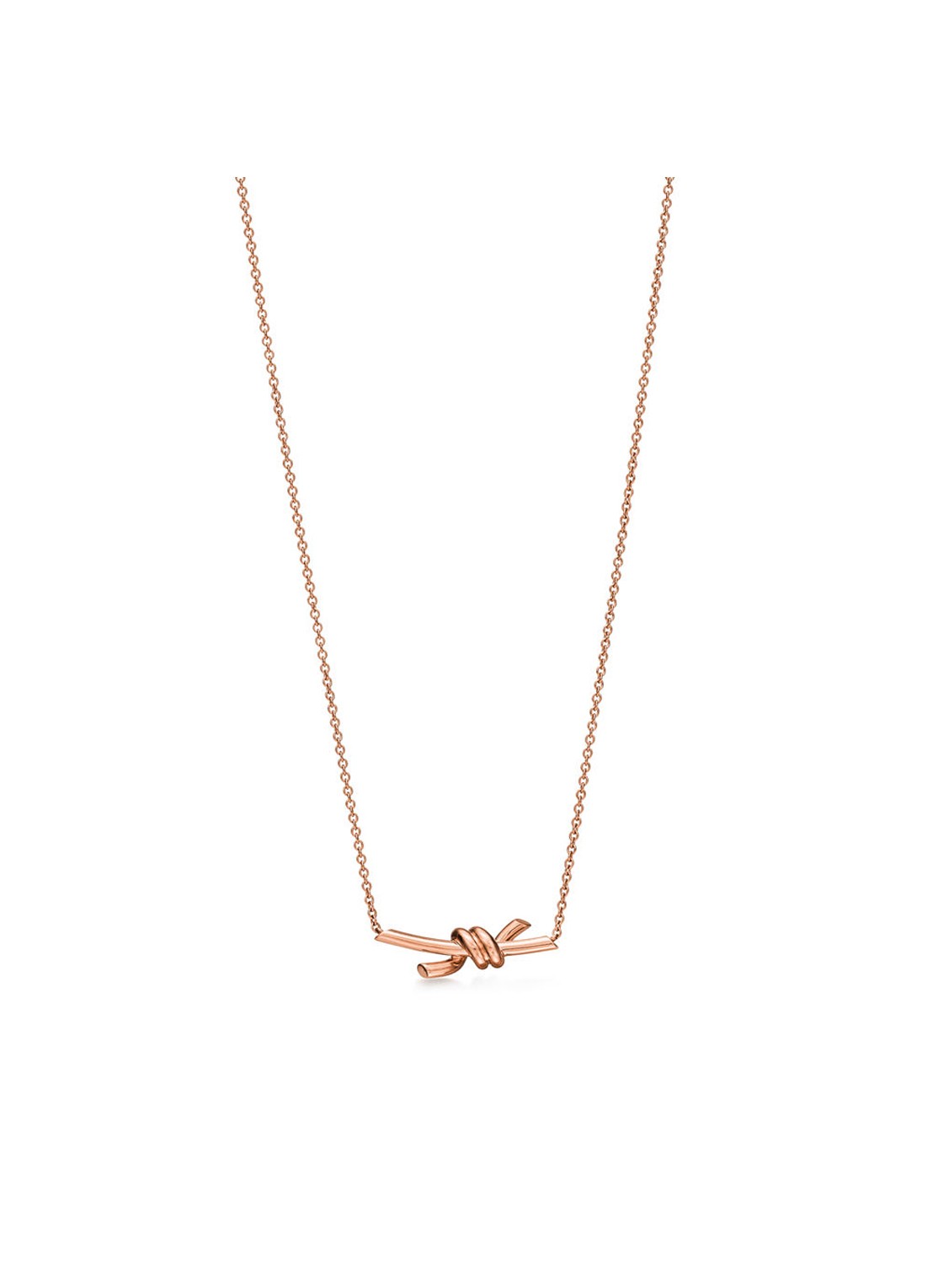Tiffany & Co. Knot Small ketting van 18 karaat roségoud 84885 - voorkant undefined