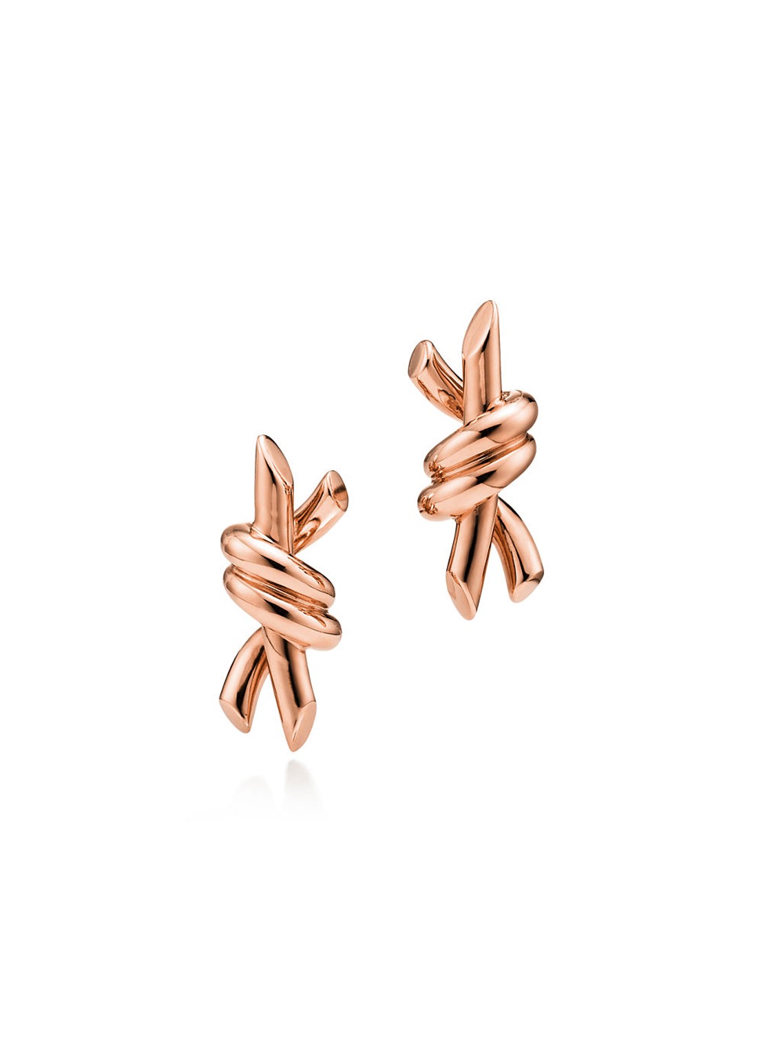 Tiffany & Co. Knot Small oorknopjes van 18 karaat roségoud 84887 - voorkant undefined