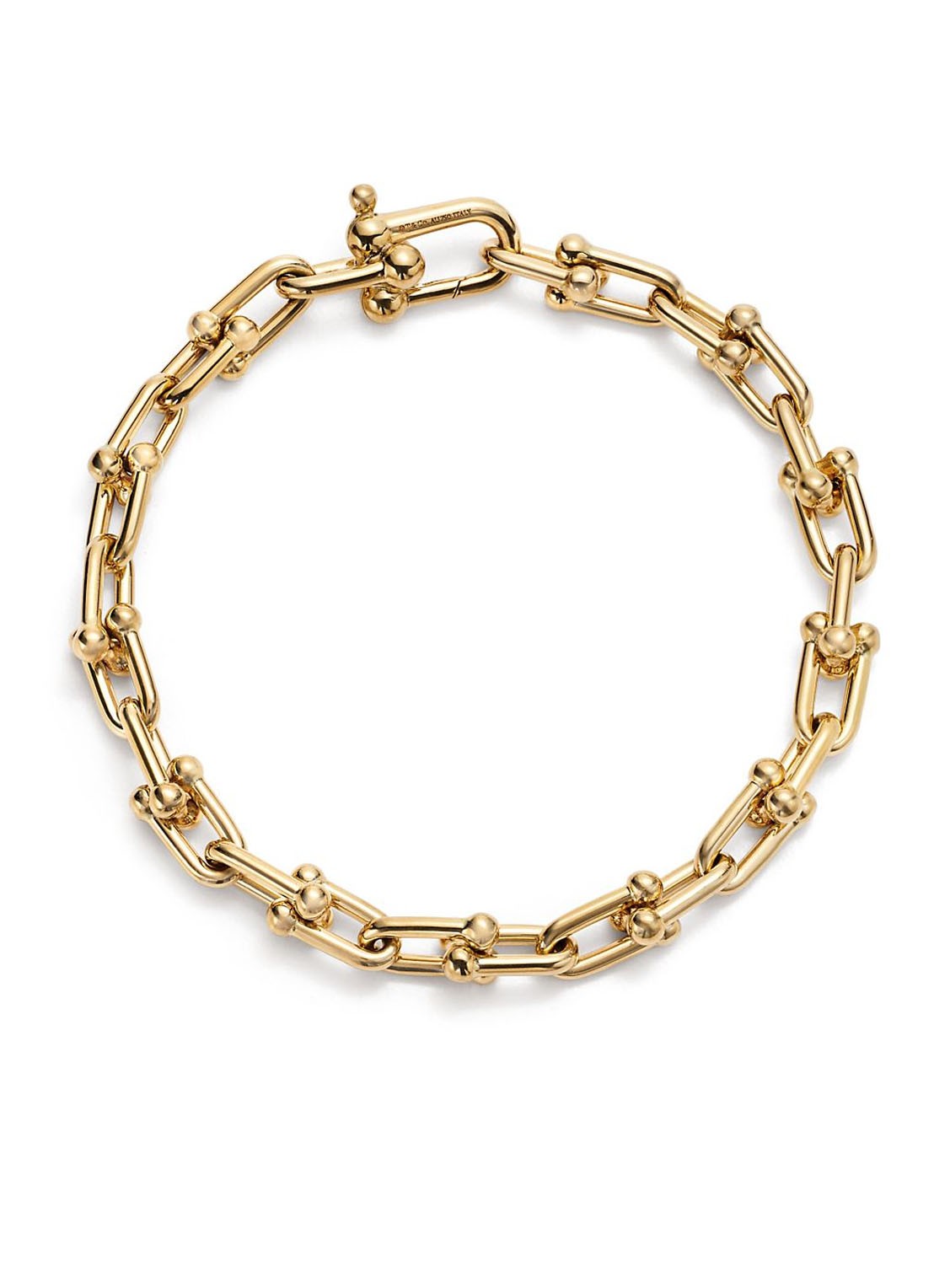 Tiffany & Co. Link Medium schakelarmband van 18 karaat geelgoud 75986 - voorkant undefined