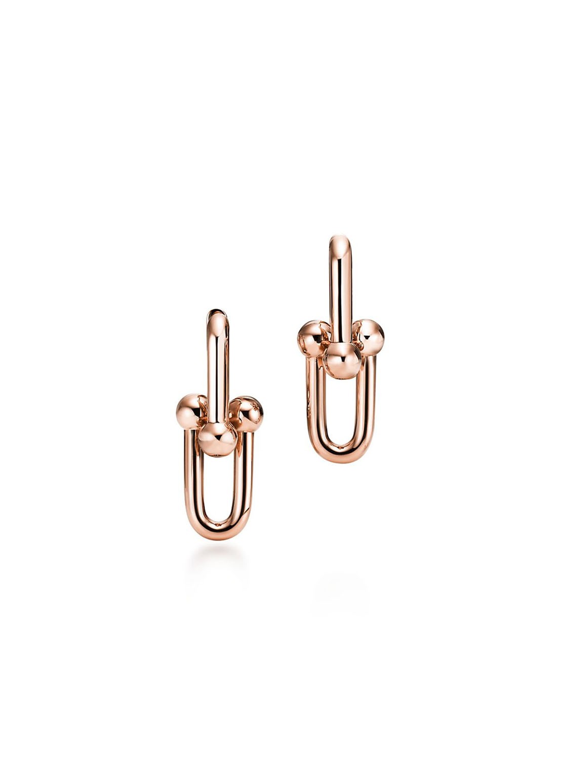 Tiffany & Co. Link Small oorhangers van 18 karaat roségoud 74580 - voorkant 3 undefined