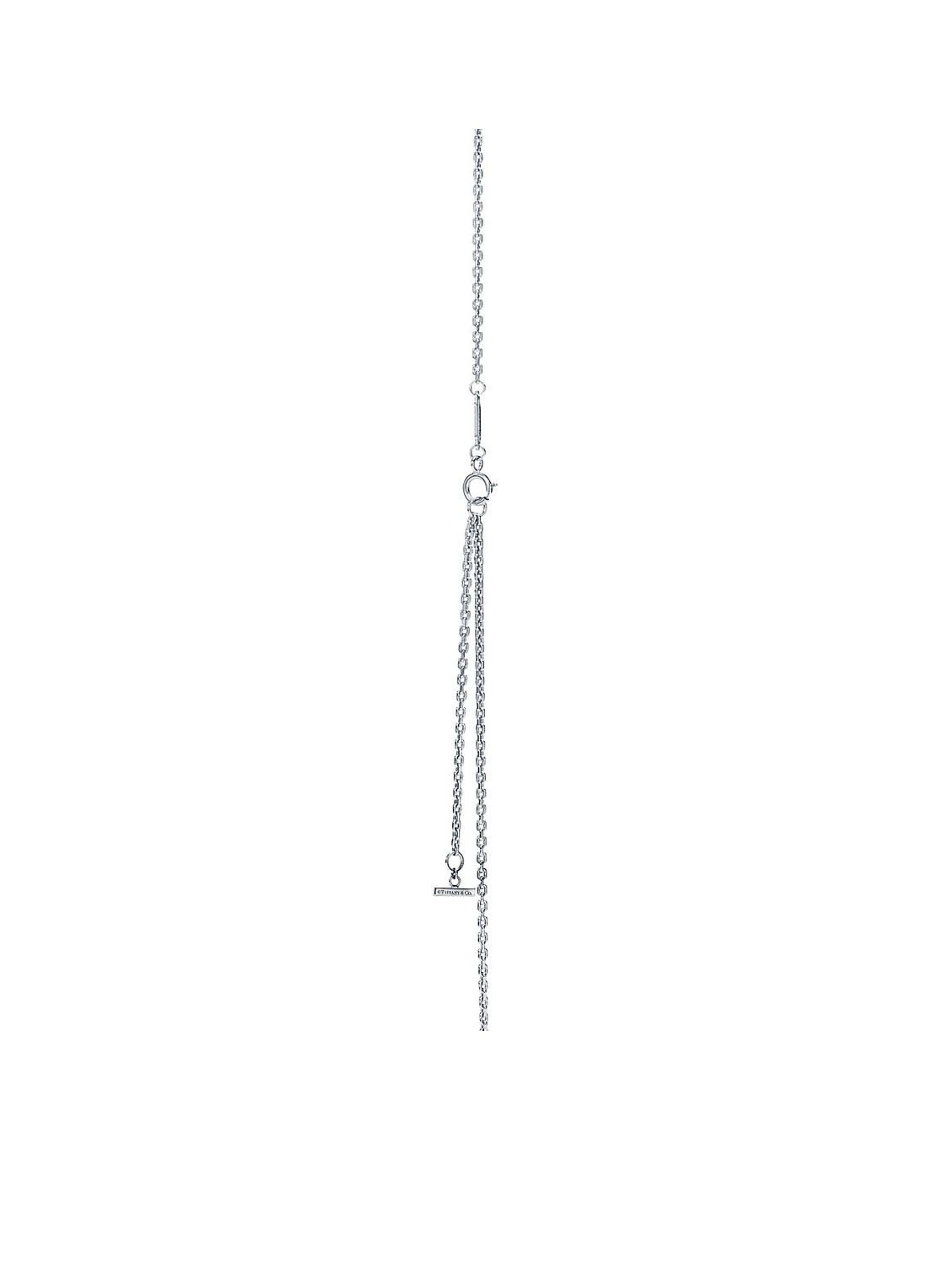 Tiffany & Co. Medium Smile ketting van 18 karaat witgoud met diamant en hanger 64242 - detail 4 undefined