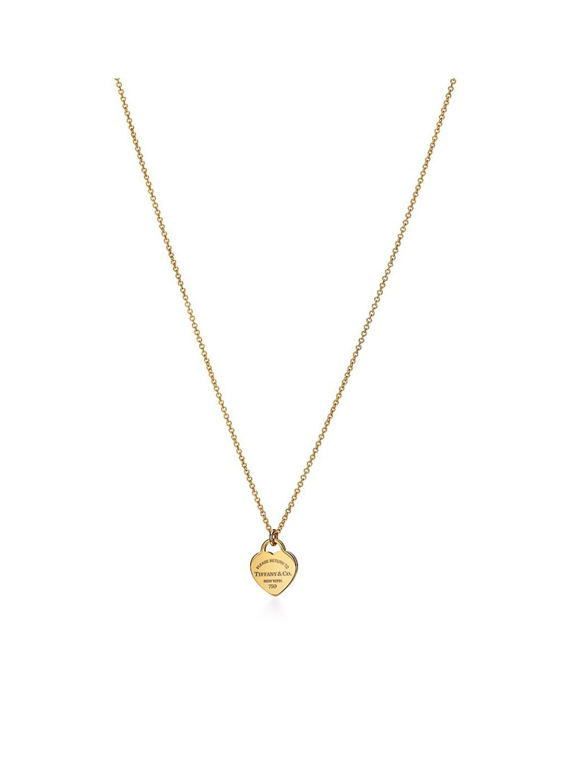 Tiffany & Co. Mini Heart Tag ketting van 18 karaat geelgoud 77761 - voorkant 3 undefined