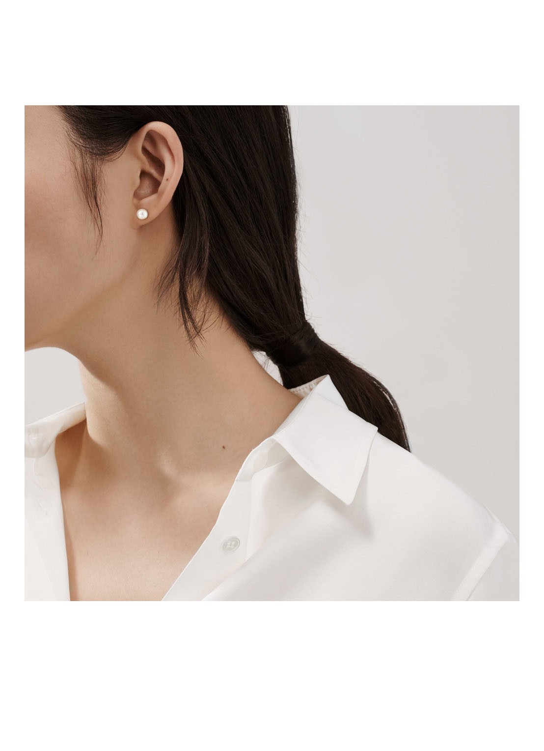 Tiffany & Co. Oorbellen van 18 karaat witgoud met Akoya parel 41232 - detail undefined