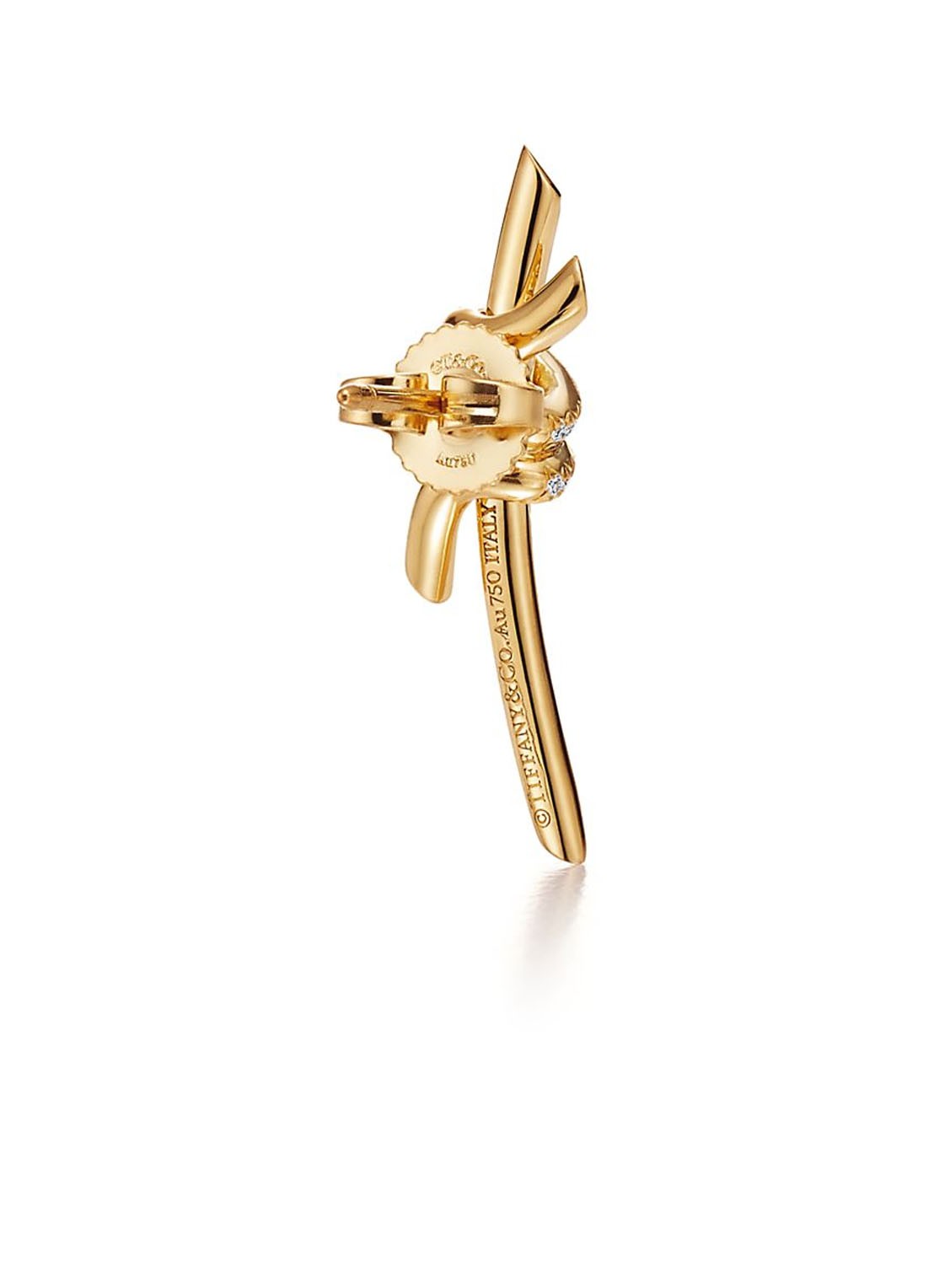 Tiffany & Co. Oorhangers van 18 karaat geelgoud met diamant 6549 - detail 2 undefined